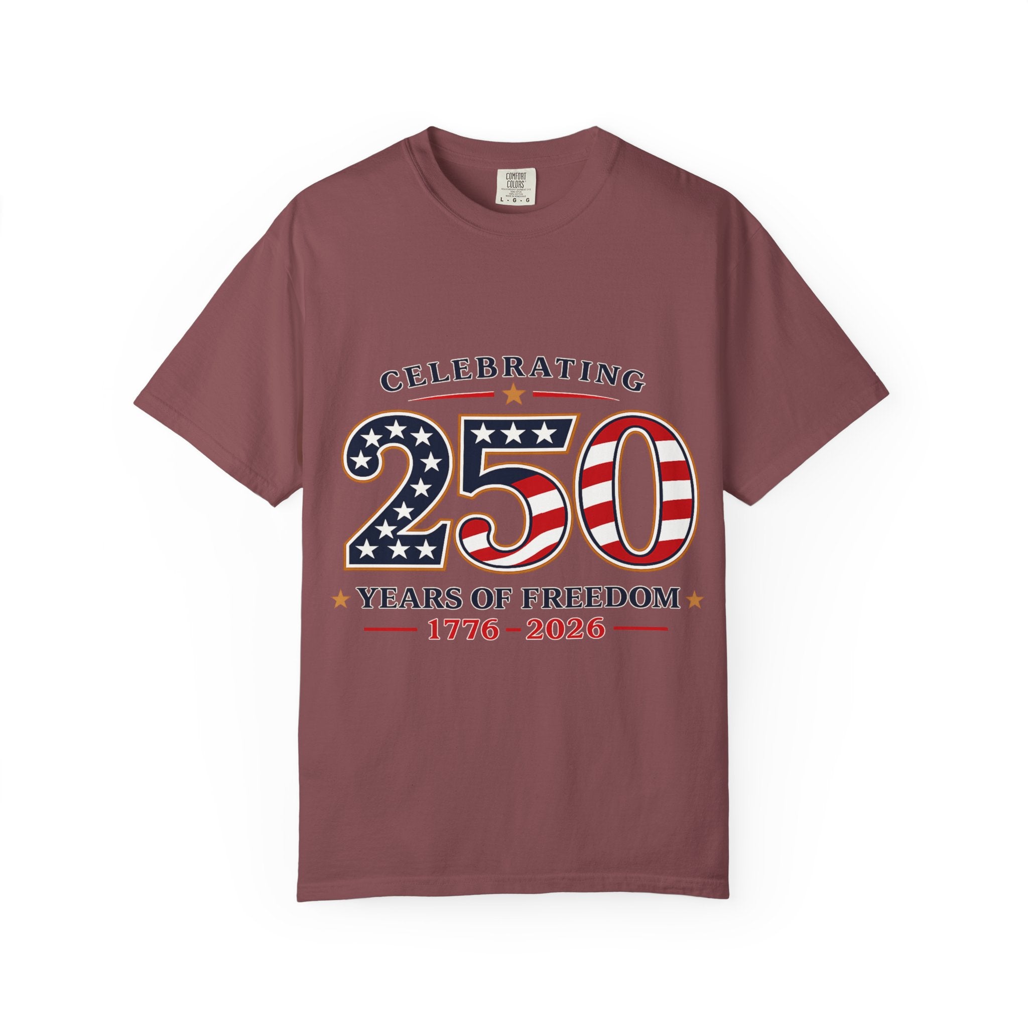 250 Years of Freedom 1776-2026 T-shirt | American Flag Patriotic Tee