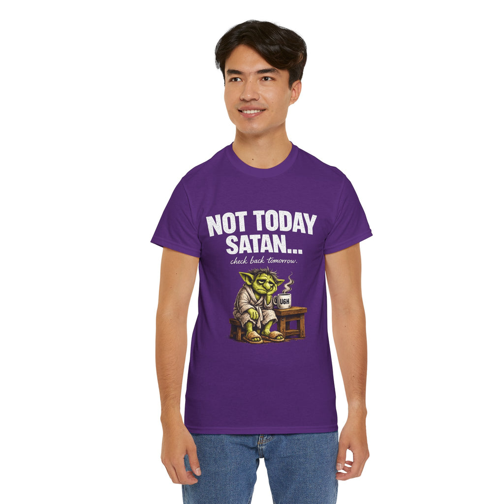 Not Today Satan Goblin Tee | Funny T-Shirt