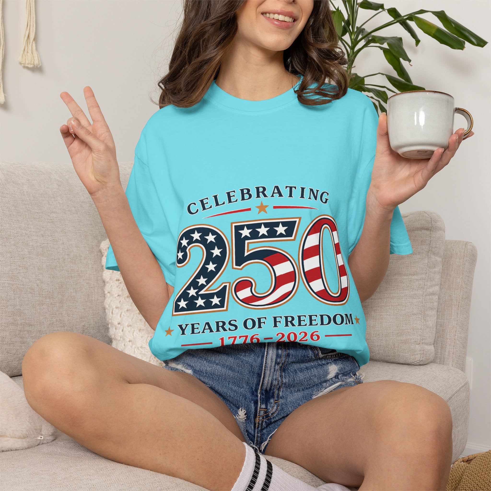 250 Years of Freedom 1776-2026 T-shirt | American Flag Patriotic Tee