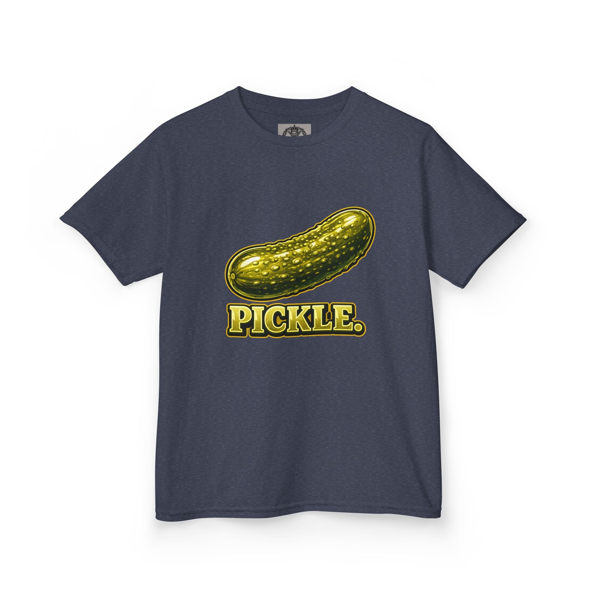 Kids' Pickle Graphic Tee – 'PICKLE.' Vintage Cartoon Pickle Shirt for Children