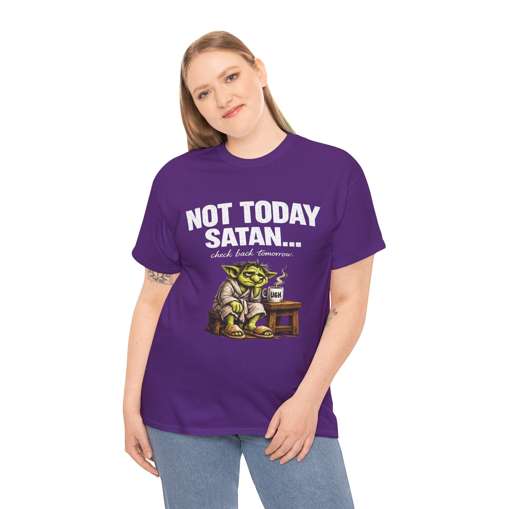Not Today Satan Goblin Tee | Funny T-Shirt