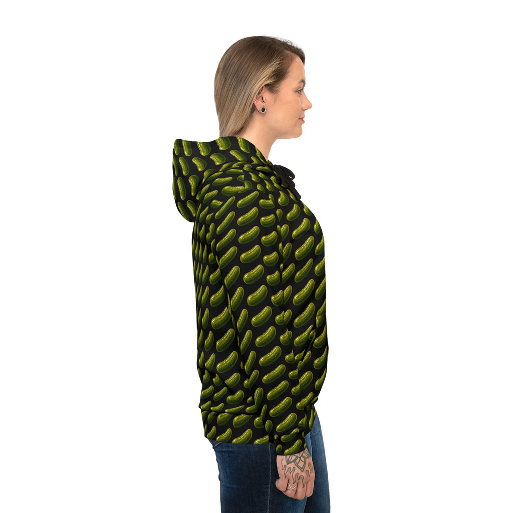 Pickle Pattern Hoodie | All-Over Print Pickle Repeat Design