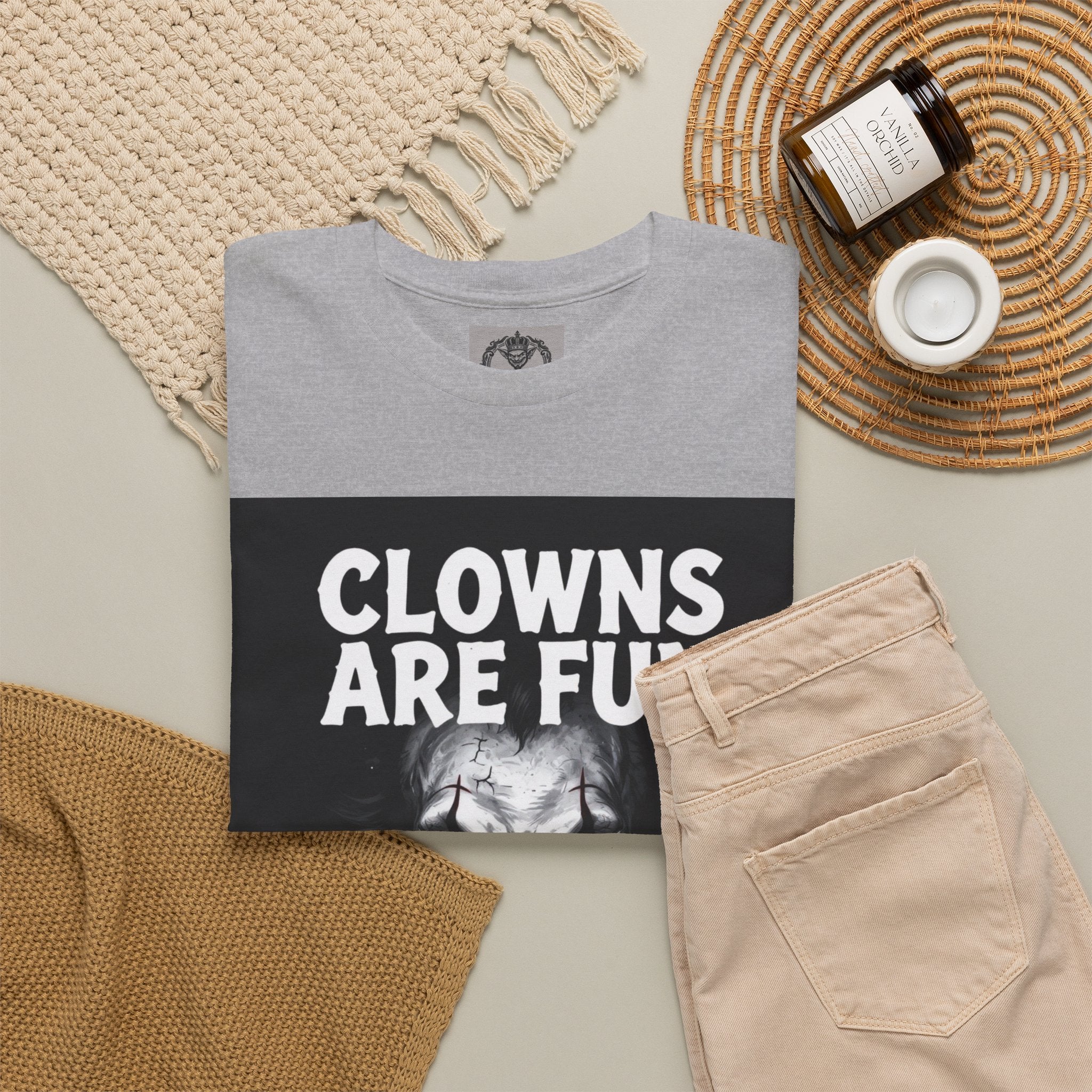Creepy Clown T-Shirt — "Clowns Are Fun Until They're Not" Horror Tee