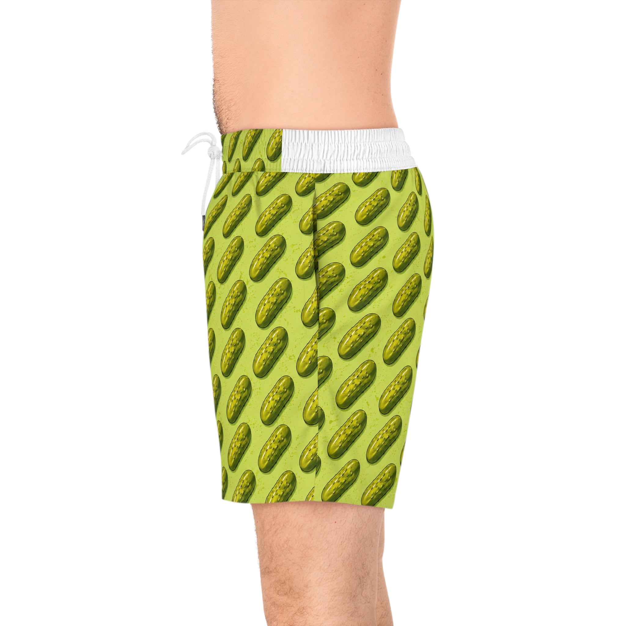 Pickle Pattern Swim Shorts | Pickle Print Beach Swimwear