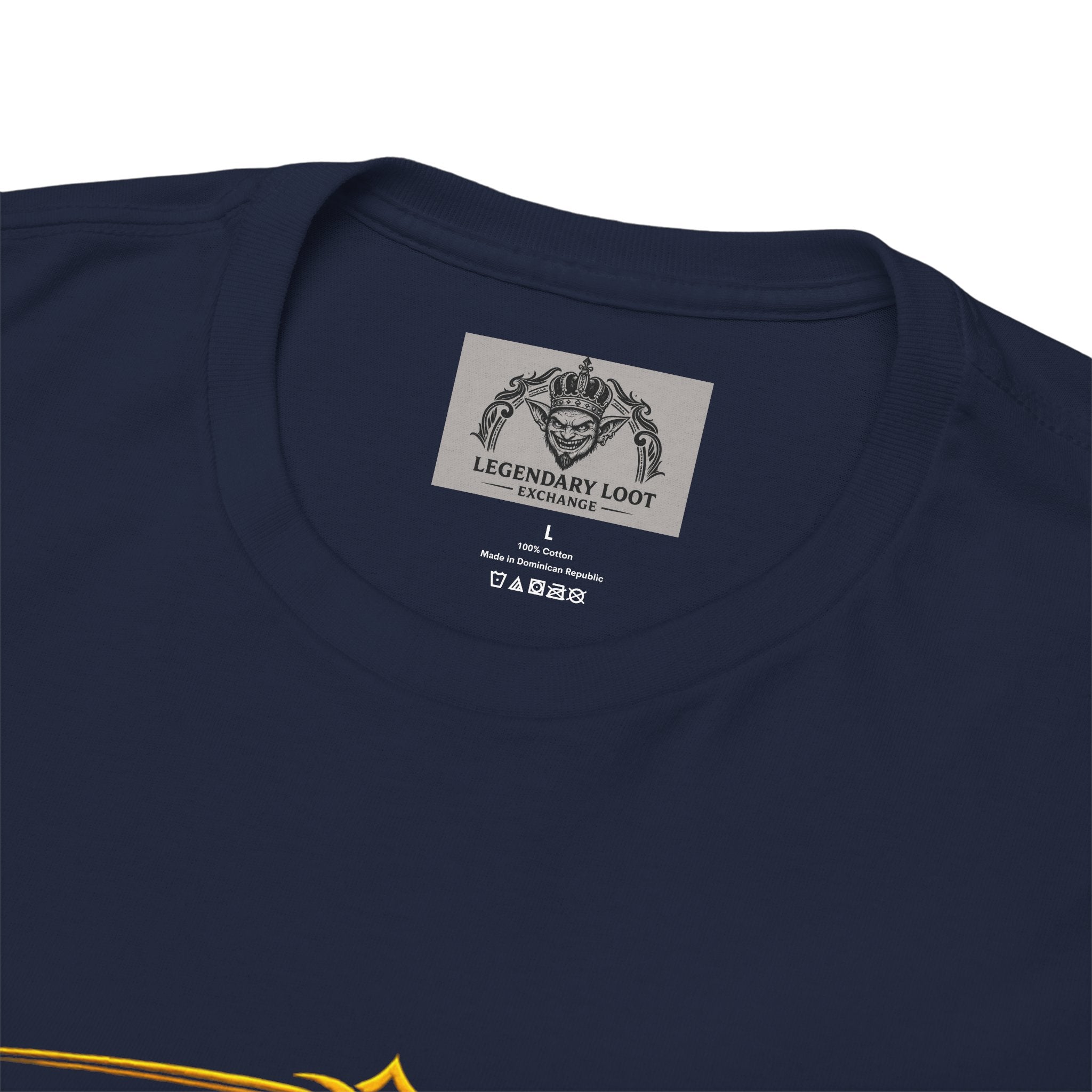 Critically Awesome Dad T‑Shirt – Gold D20 Gaming Father Tee (Father’s Day, Gamer Dad Gift)