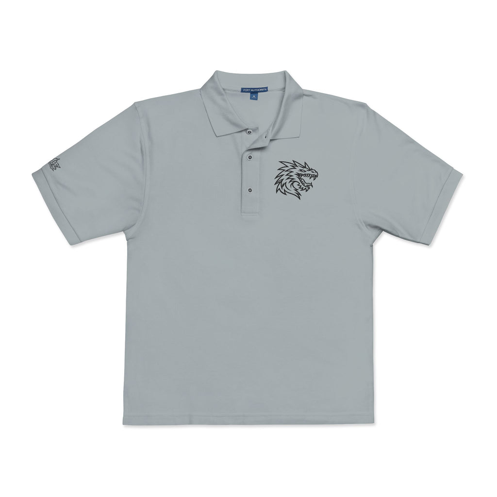Embroidered Dragon Crest Polo Shirt — Men's Casual Golf & Workwear
