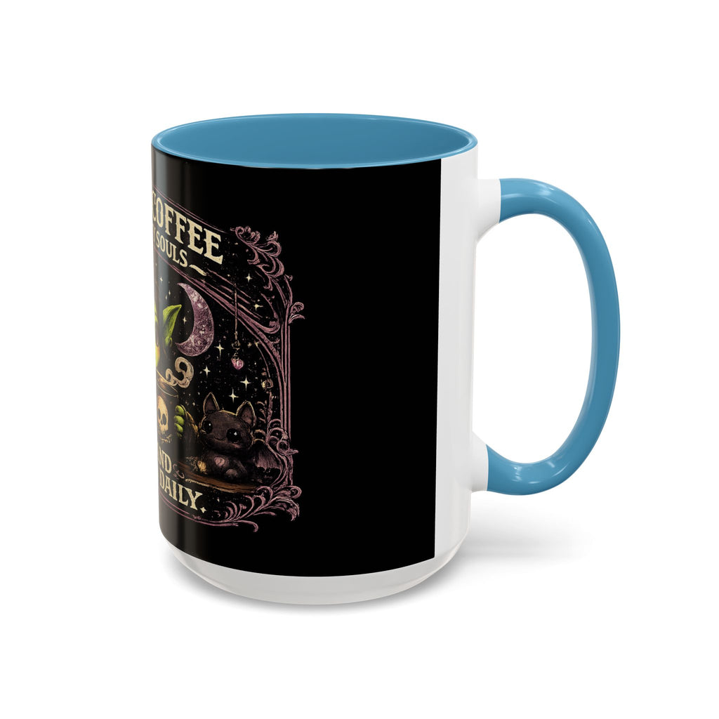 Like My Coffee Mug — "Like I Like My Souls: Dark and Consumed Daily" Goth Coffee Mug