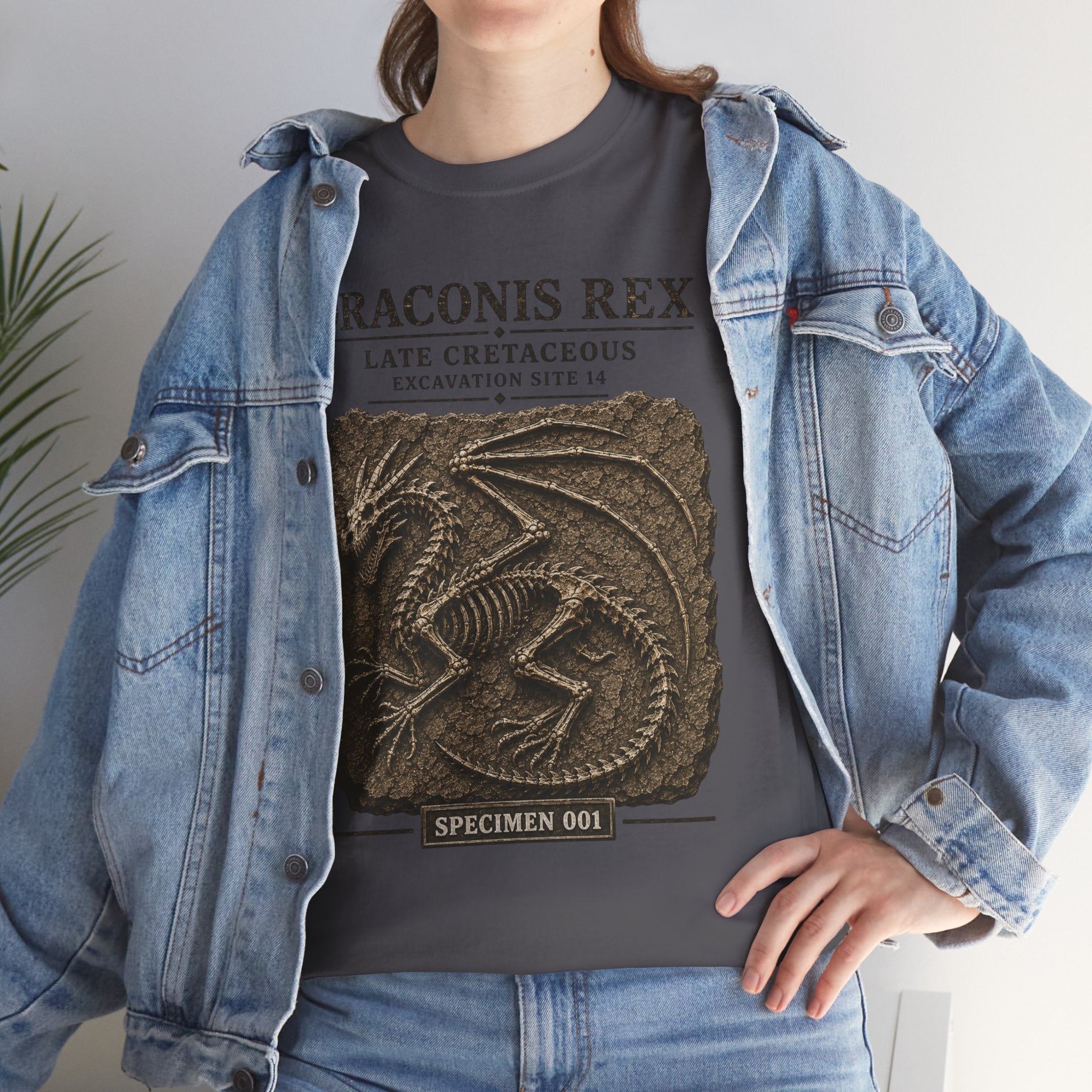 Draconis Rex Fossil T‑Shirt — Mythological Preservation Society Tee