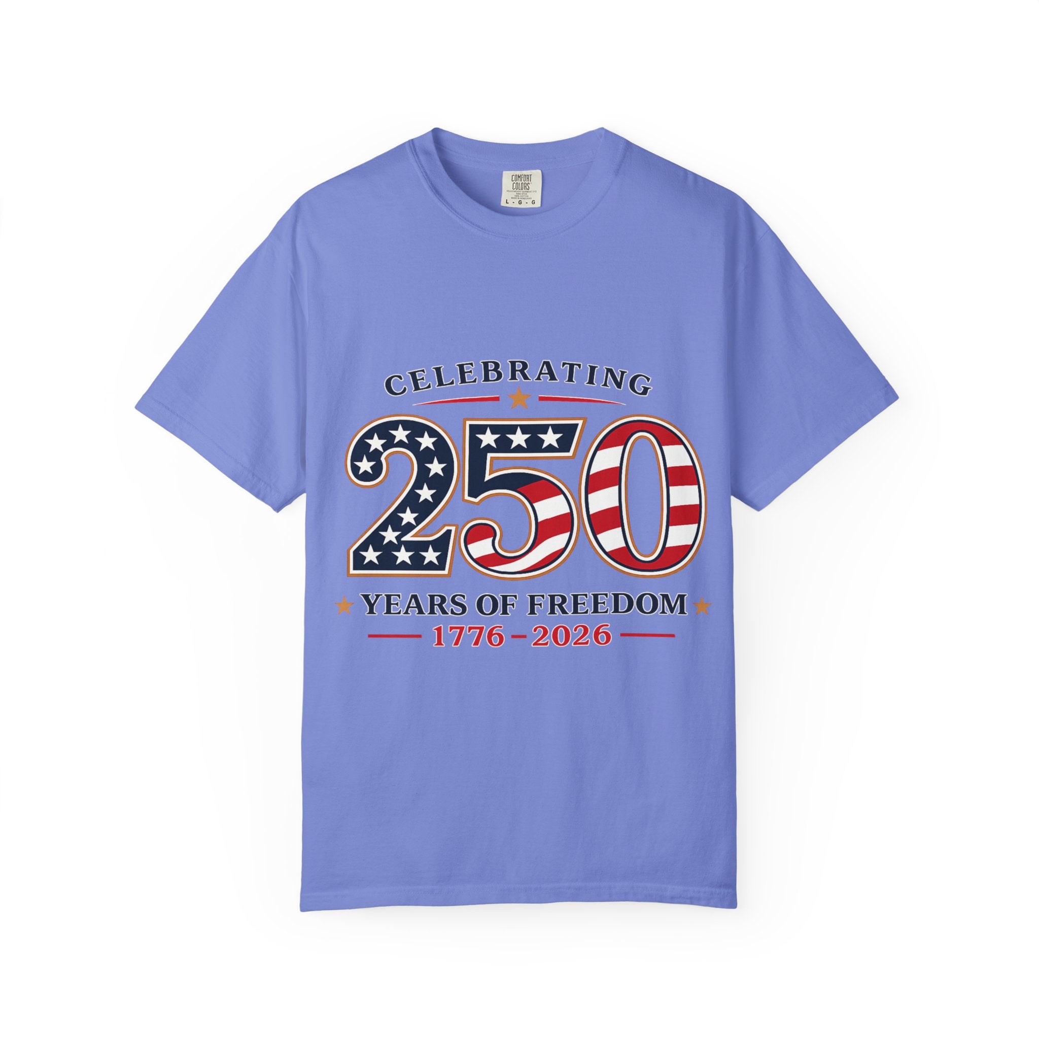 250 Years of Freedom 1776-2026 T-shirt | American Flag Patriotic Tee