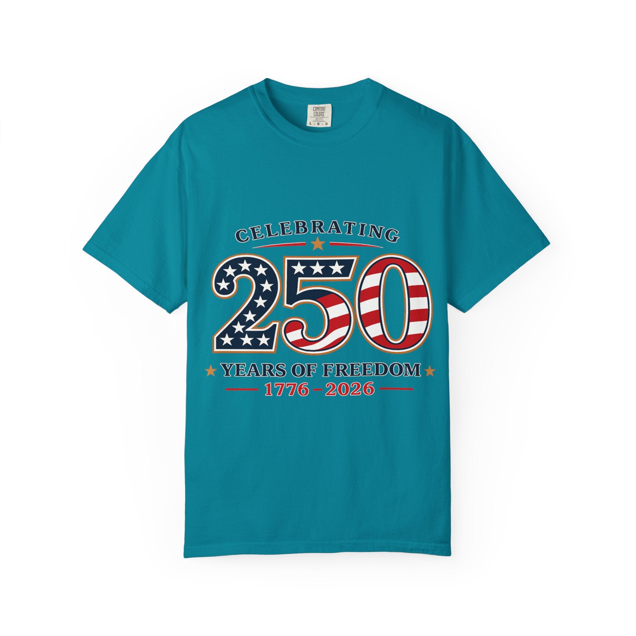 250 Years of Freedom 1776-2026 T-shirt | American Flag Patriotic Tee