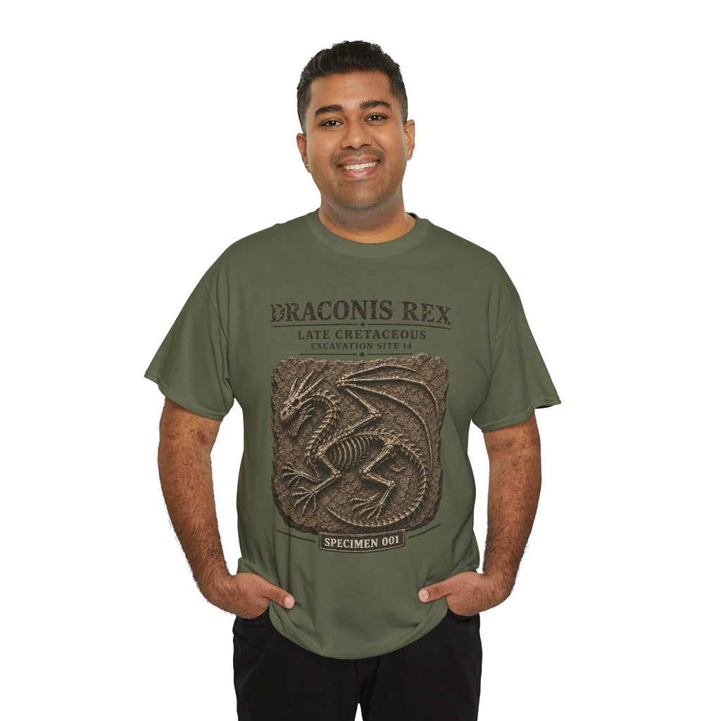 Draconis Rex Fossil T‑Shirt — Mythological Preservation Society Tee