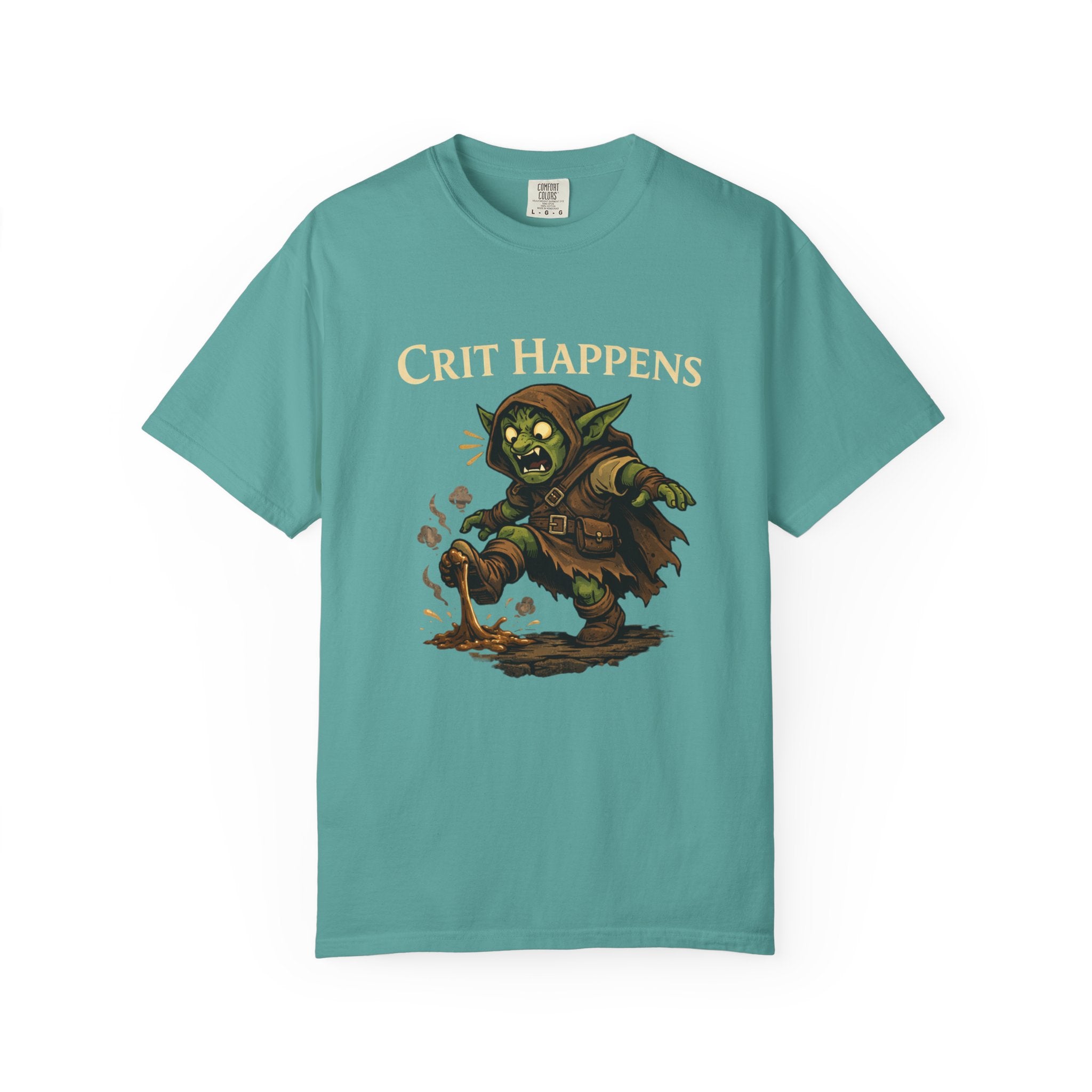 Crit Happens Goblin T-Shirt — Funny DnD Gaming Tee