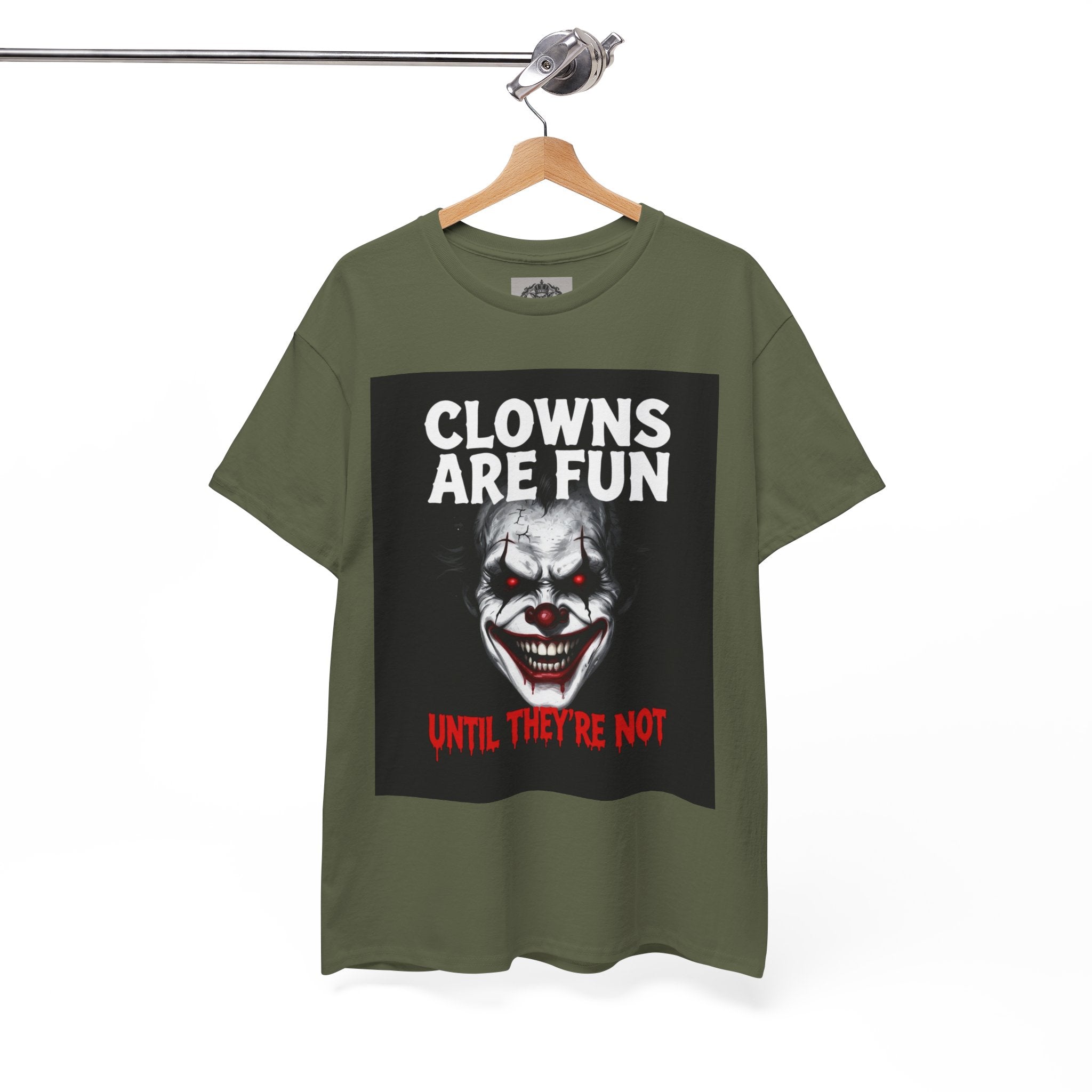 Creepy Clown T-Shirt — "Clowns Are Fun Until They're Not" Horror Tee