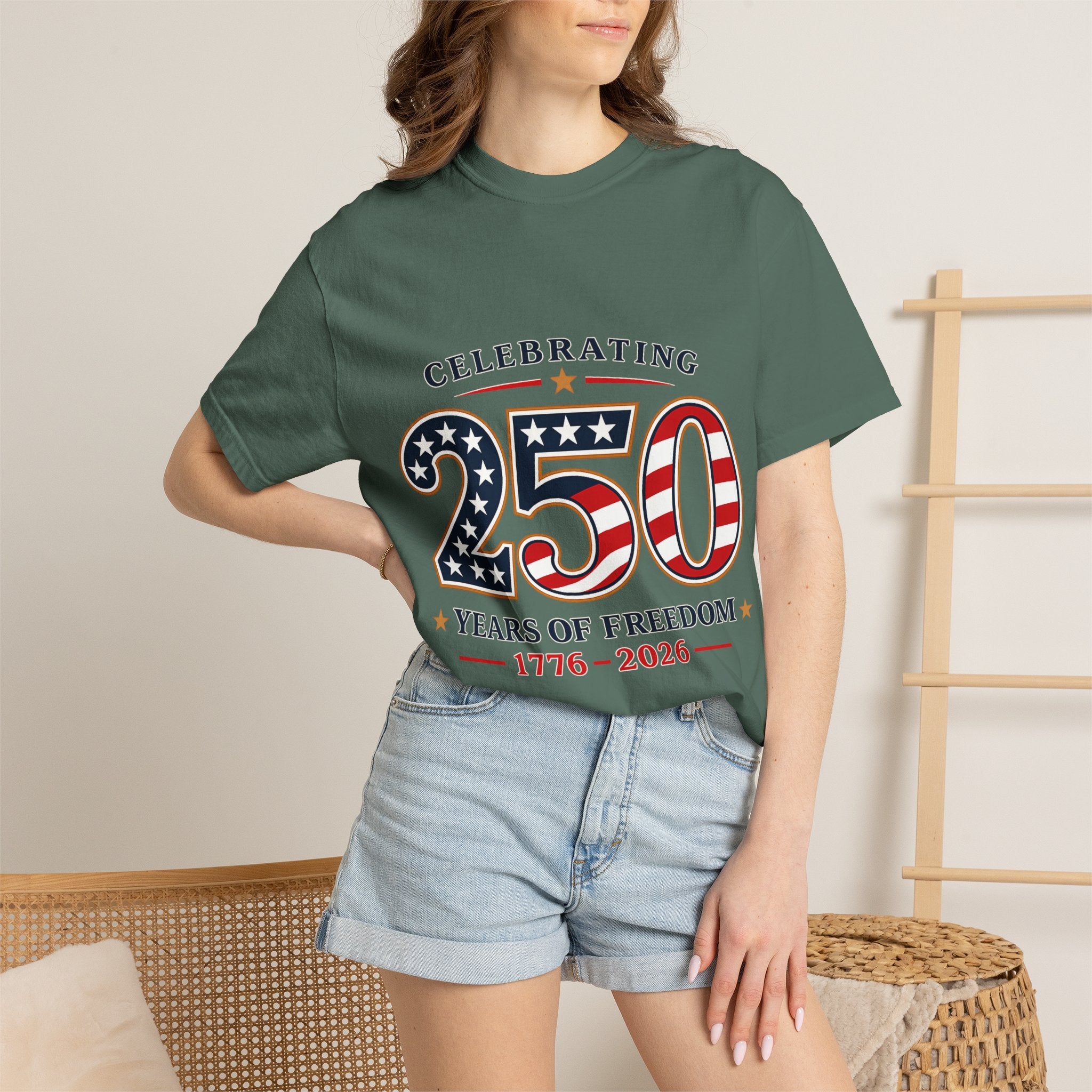 250 Years of Freedom 1776-2026 T-shirt | American Flag Patriotic Tee
