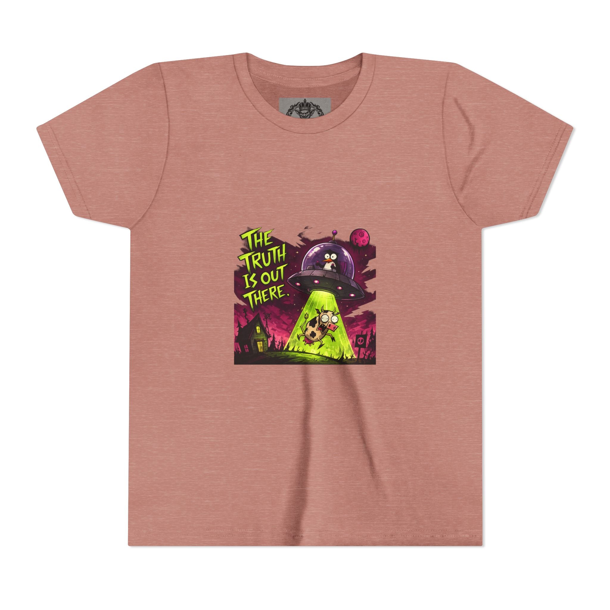 The Truth Is Out There Youth Tee | Alien UFO Graphic | Penguin | Cow