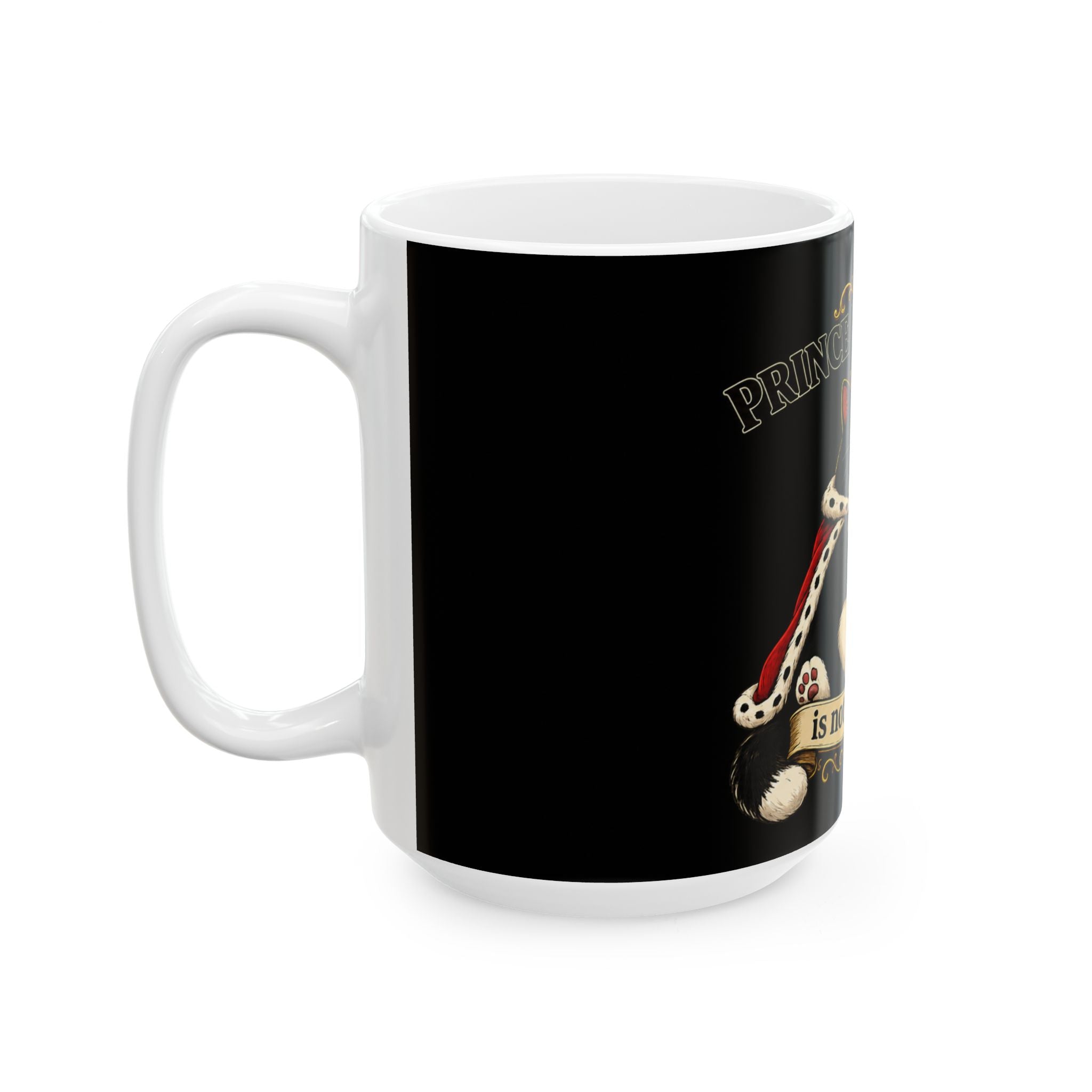 Prince Williemine Cat King Ceramic Mug — "is not impressed." (11oz & 15oz)