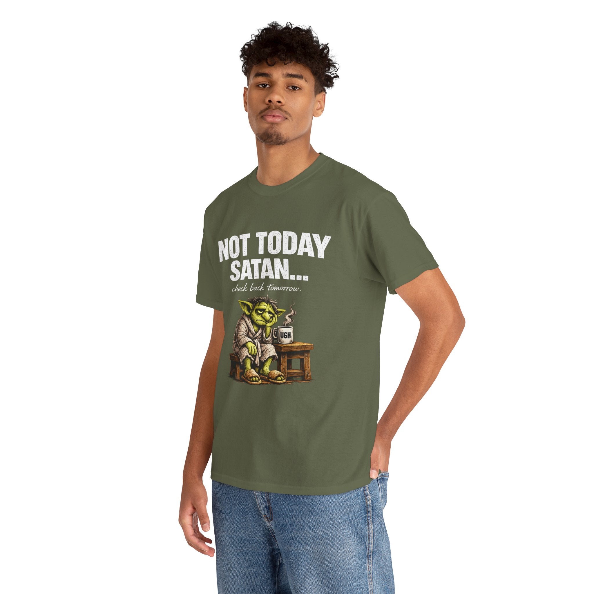 Not Today Satan Goblin Tee | Funny T-Shirt