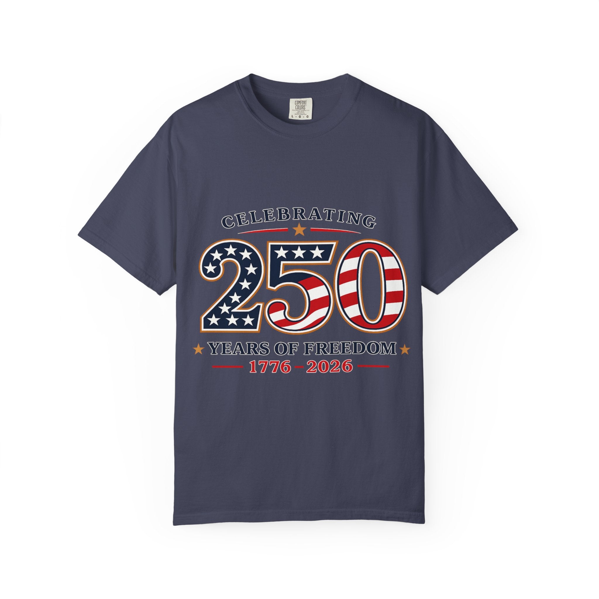 250 Years of Freedom 1776-2026 T-shirt | American Flag Patriotic Tee