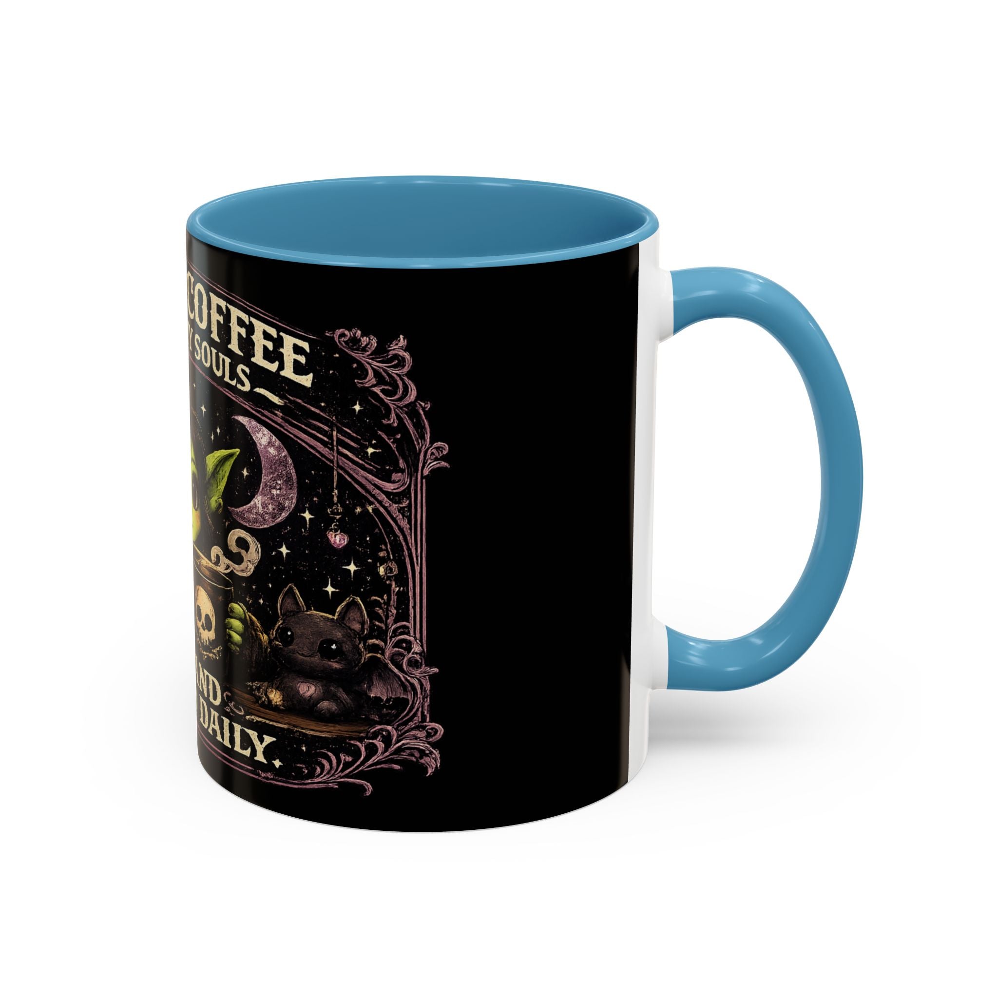 Like My Coffee Mug — "Like I Like My Souls: Dark and Consumed Daily" Goth Coffee Mug