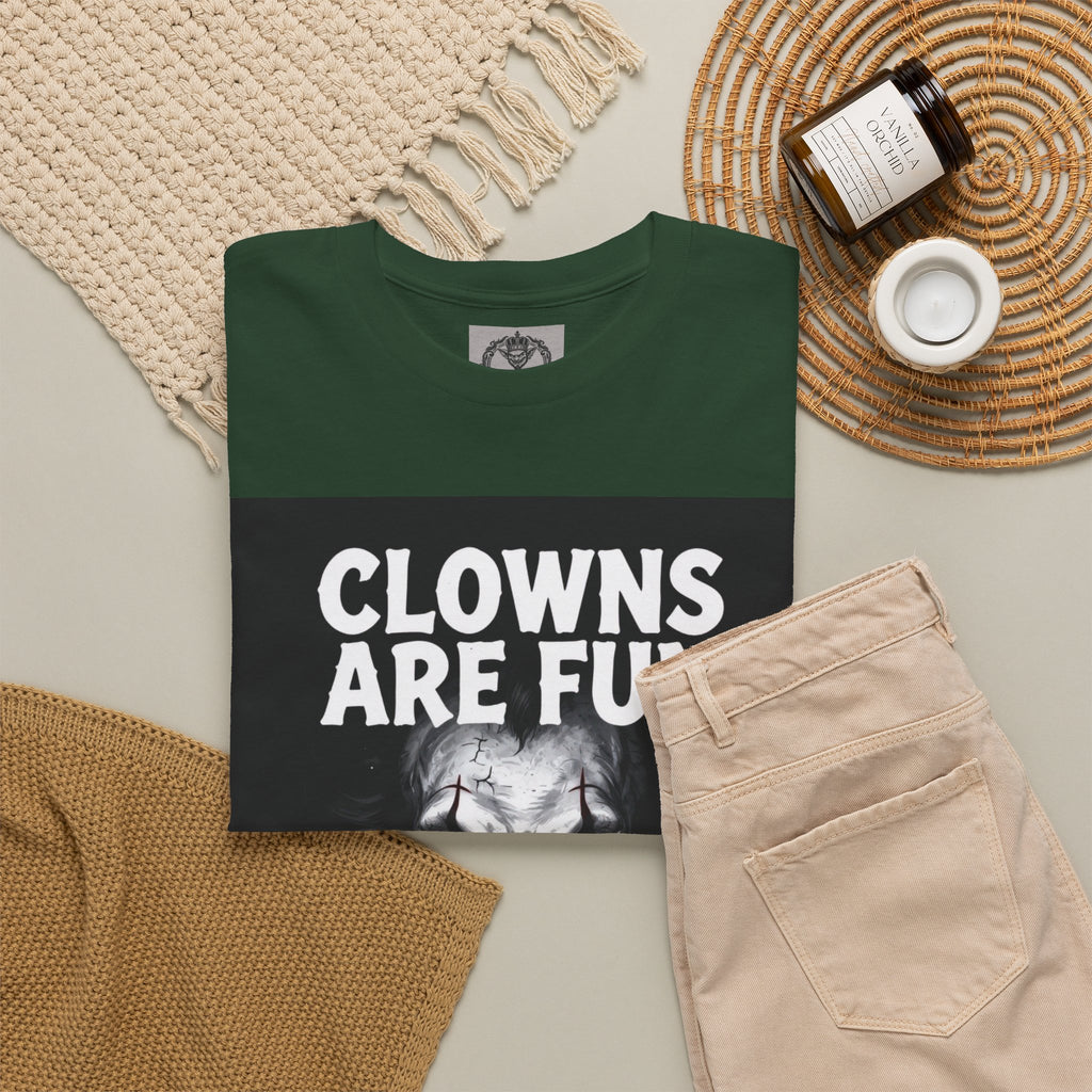 Creepy Clown T-Shirt — "Clowns Are Fun Until They're Not" Horror Tee