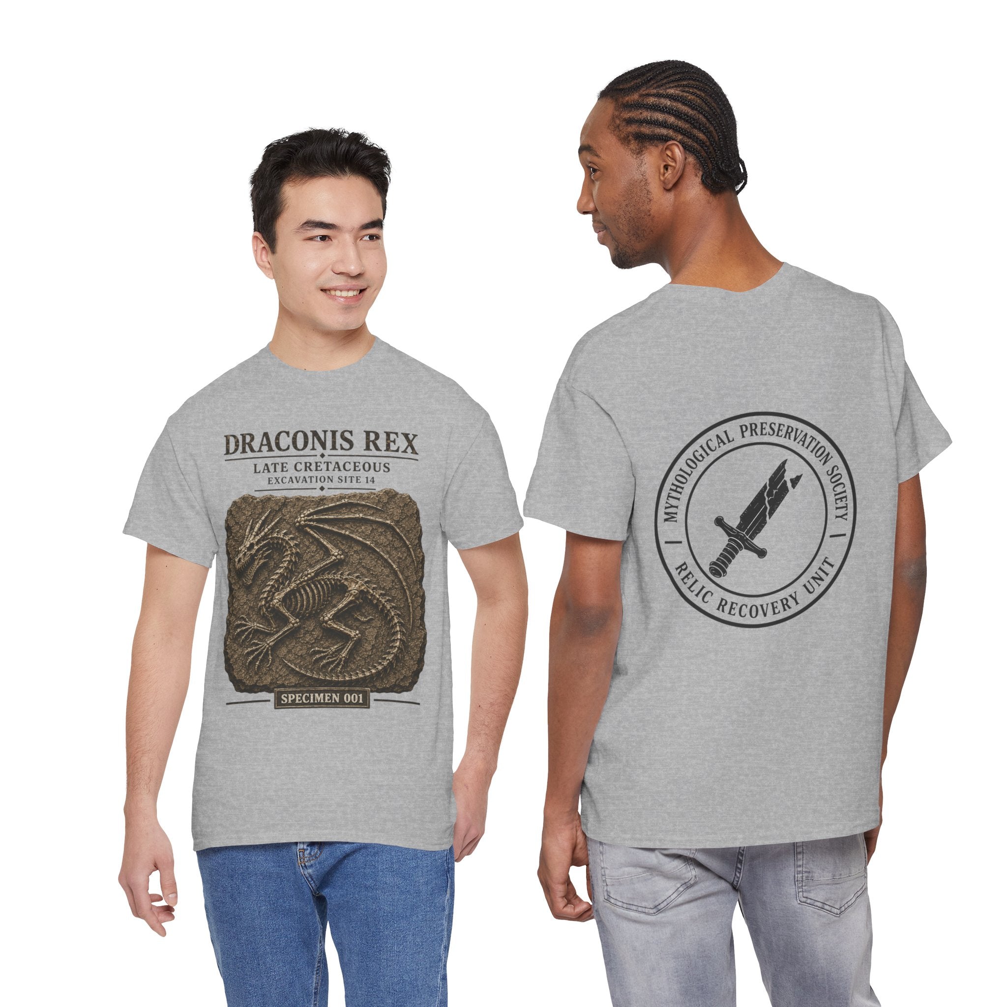 Draconis Rex Fossil T‑Shirt — Mythological Preservation Society Tee