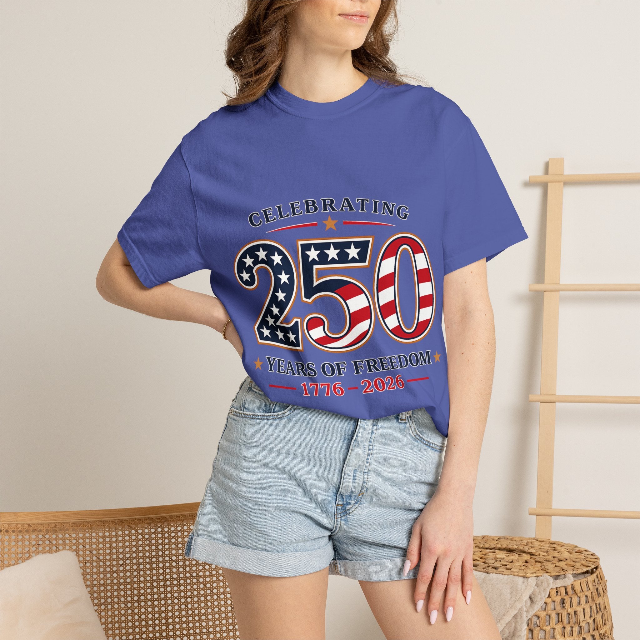 250 Years of Freedom 1776-2026 T-shirt | American Flag Patriotic Tee