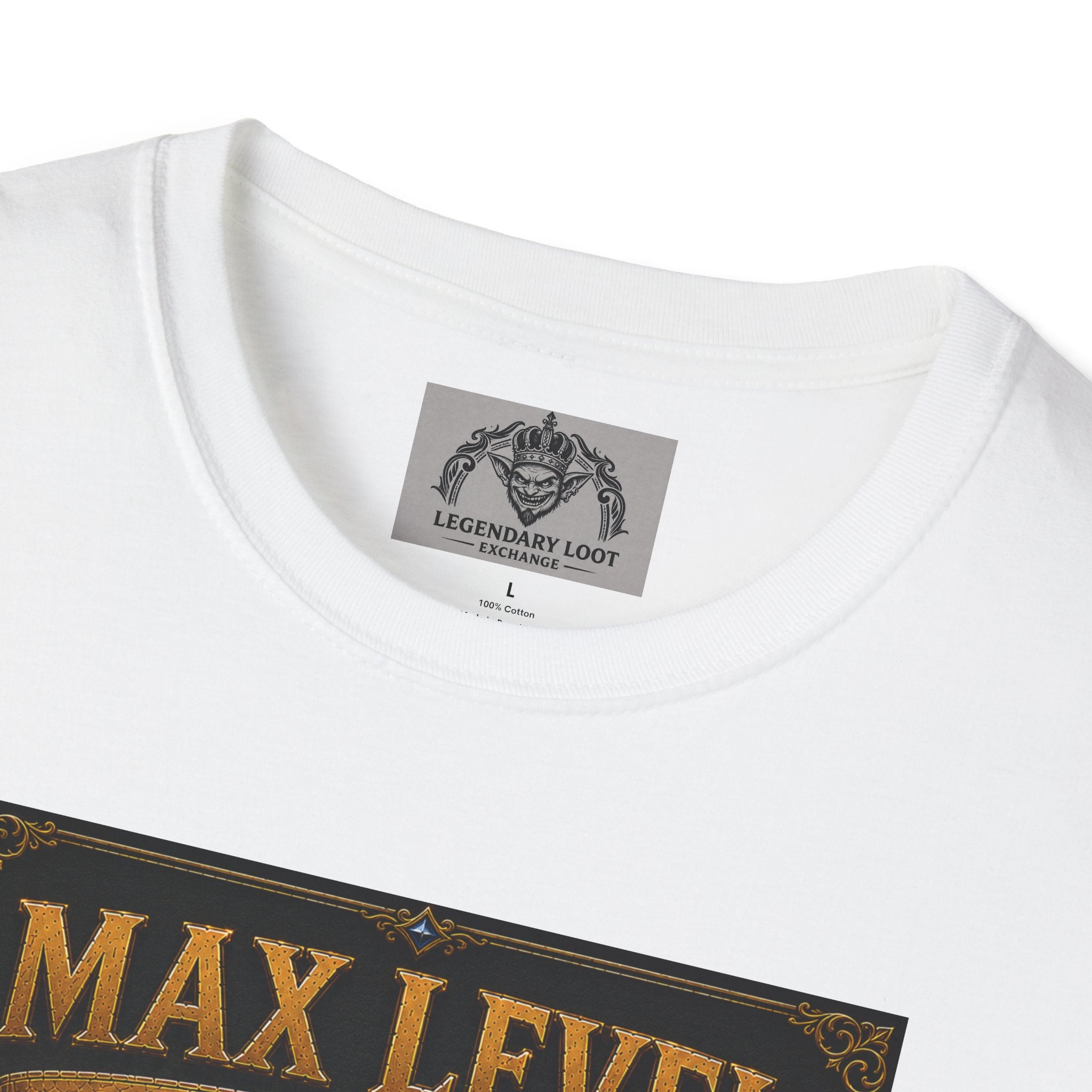 T-Shirt — "Max Level Father Class" Funny Gamer Dad Shirt (Strength, Patience, Dad Jokes)