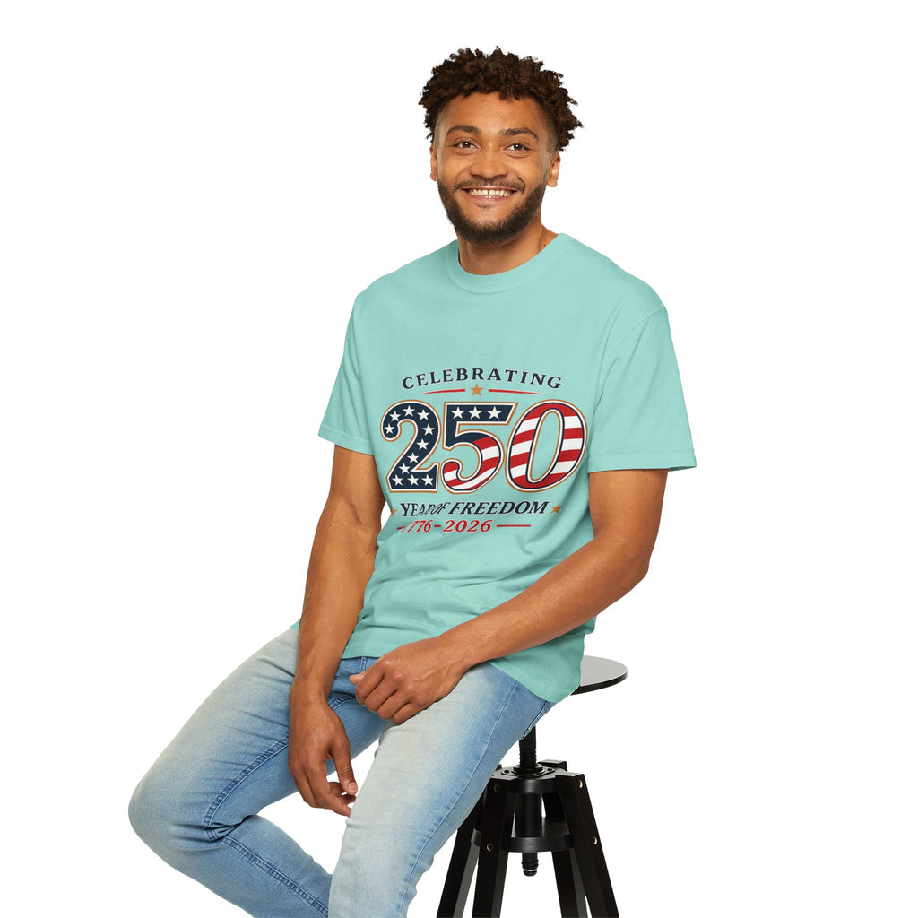 250 Years of Freedom 1776-2026 T-shirt | American Flag Patriotic Tee