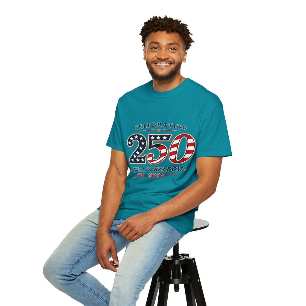 250 Years of Freedom 1776-2026 T-shirt | American Flag Patriotic Tee