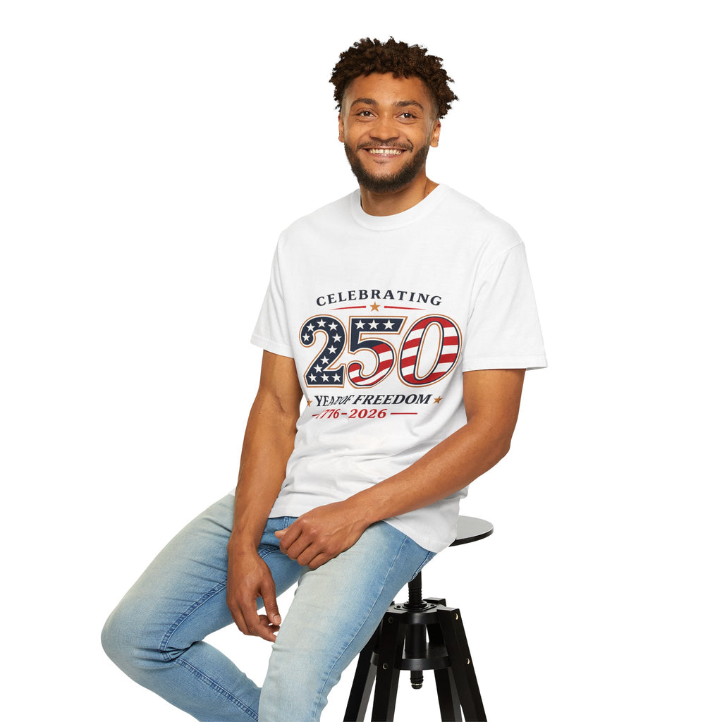 250 Years of Freedom 1776-2026 T-shirt | American Flag Patriotic Tee