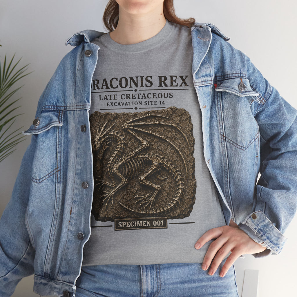 Draconis Rex Fossil T‑Shirt — Mythological Preservation Society Tee