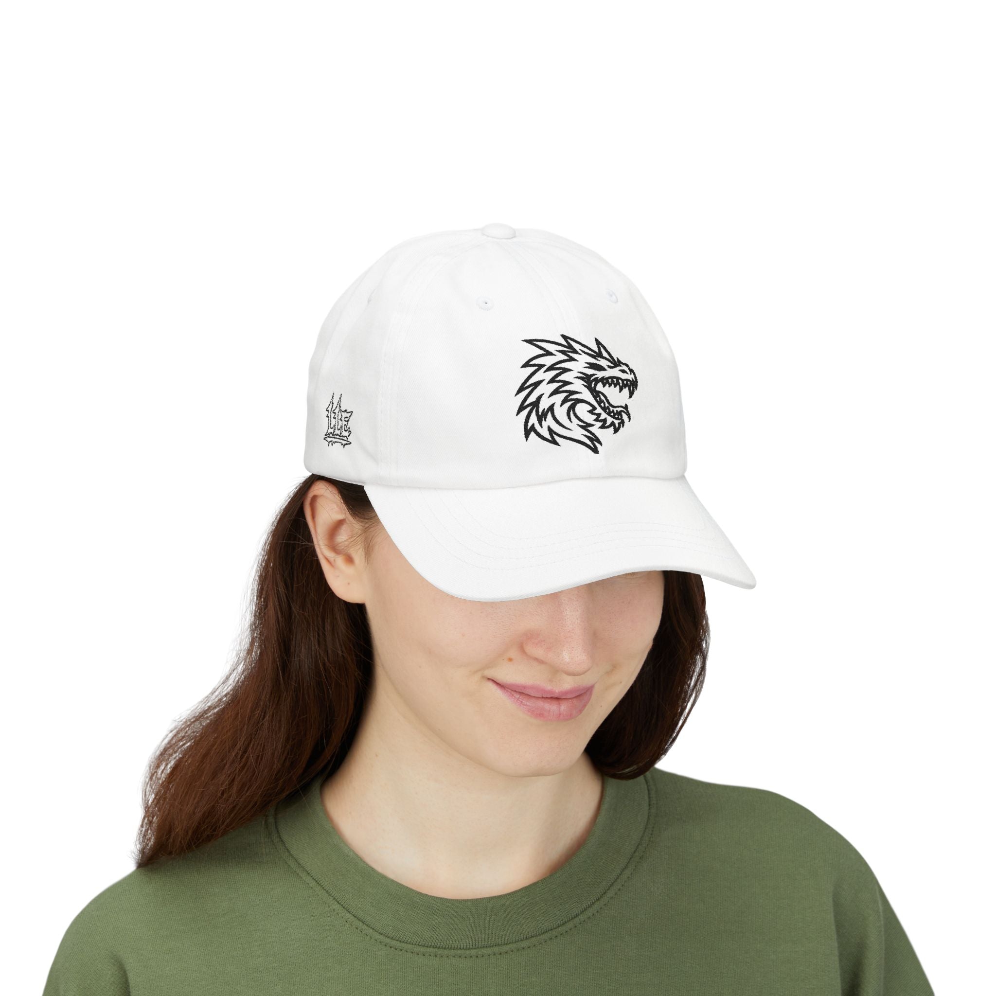 Dragon Head Dad Cap — Embroidered Streetwear Baseball Hat