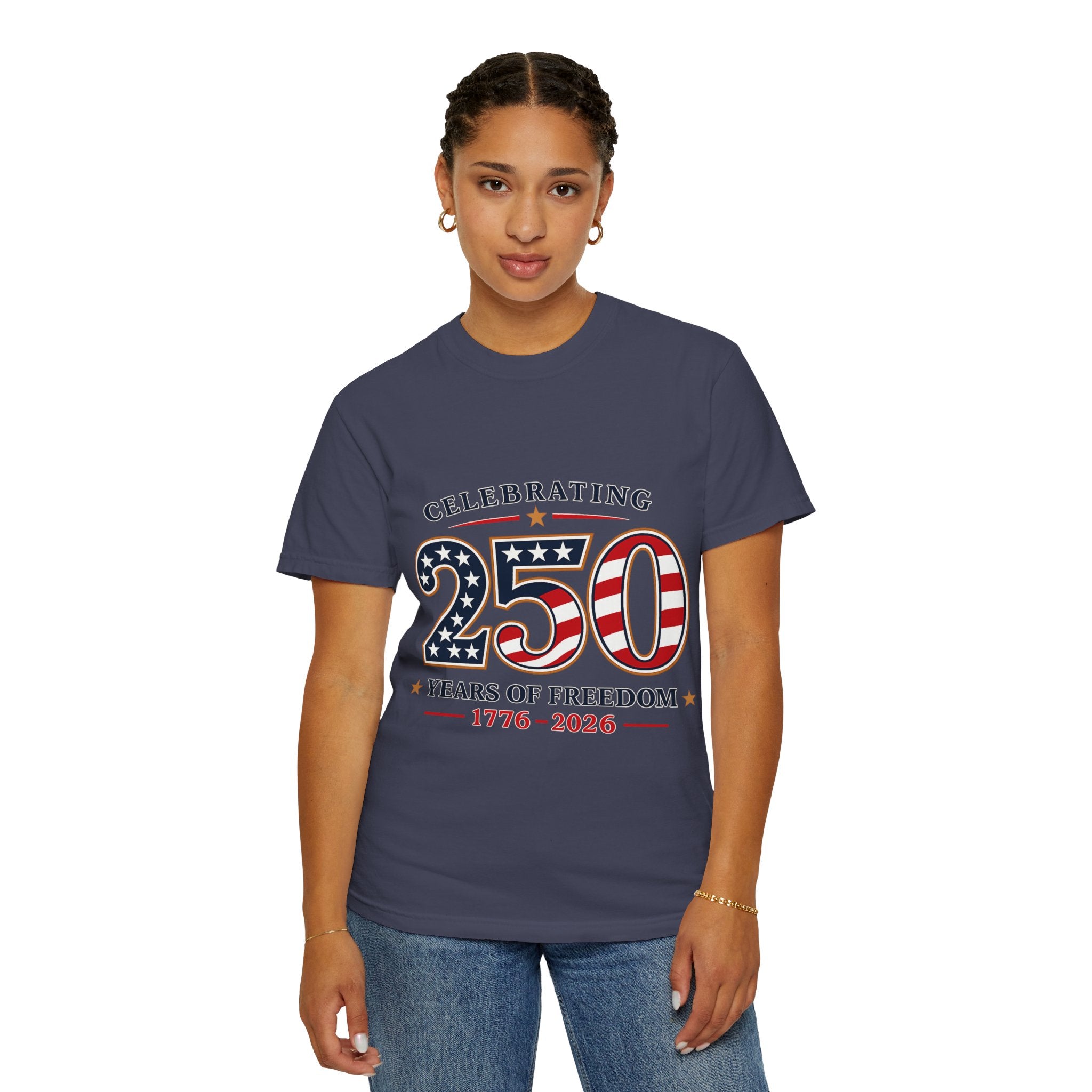 250 Years of Freedom 1776-2026 T-shirt | American Flag Patriotic Tee