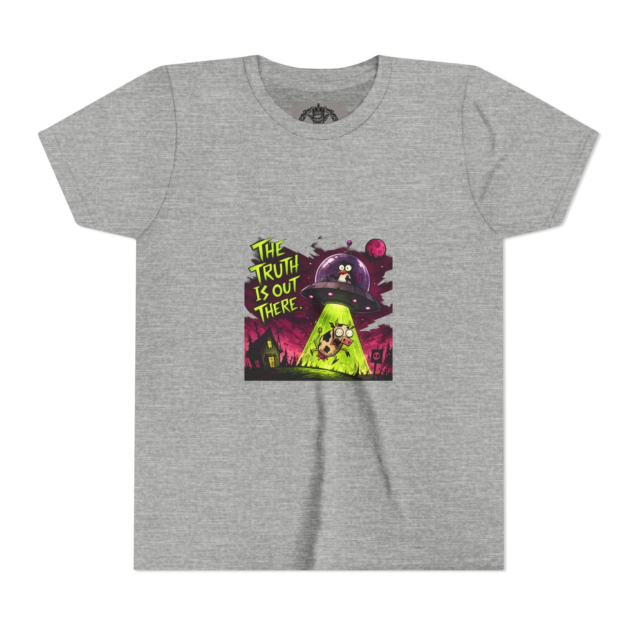 The Truth Is Out There Youth Tee | Alien UFO Graphic | Penguin | Cow