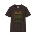 T-Shirt — "Max Level Father Class" Funny Gamer Dad Shirt (Strength, Patience, Dad Jokes)