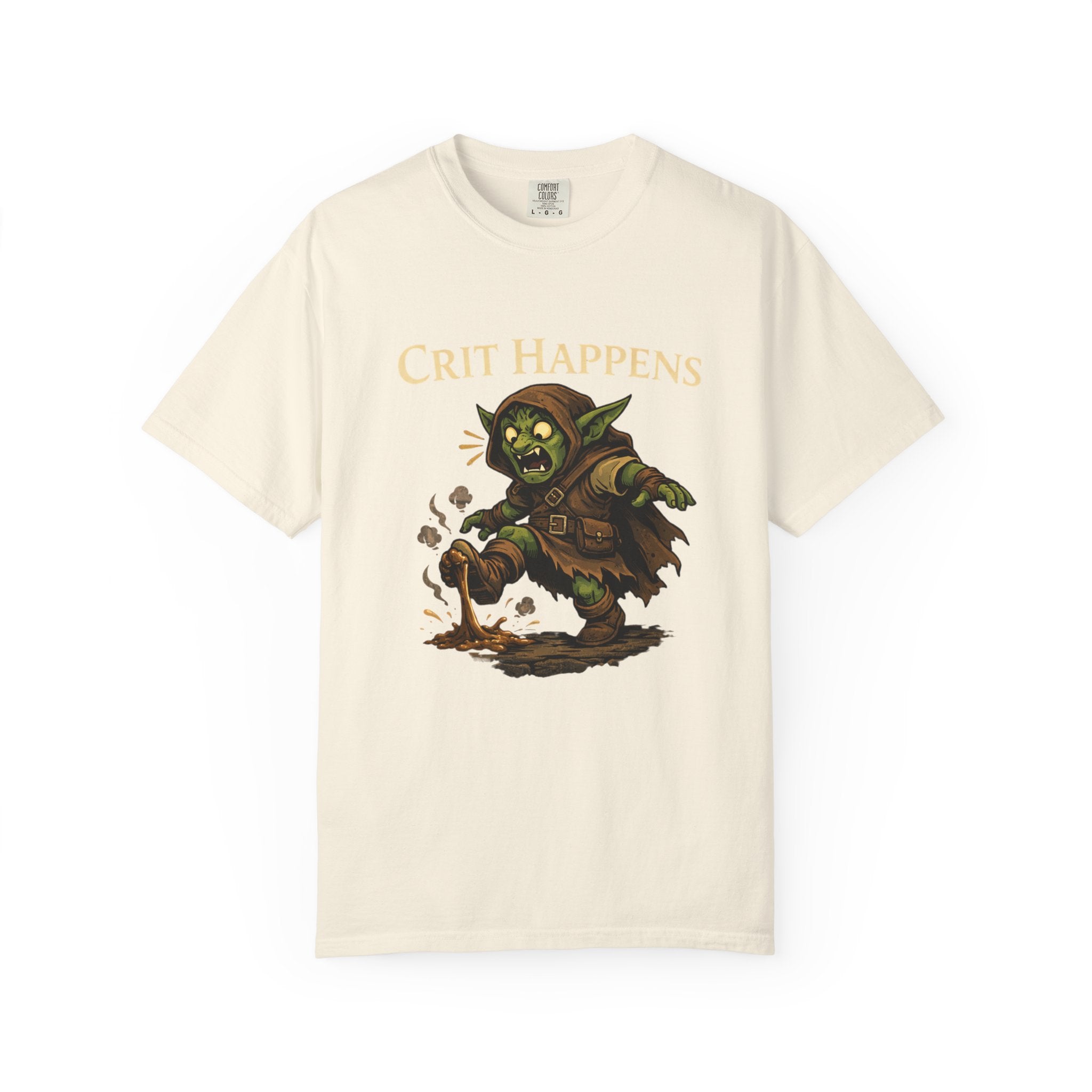 Crit Happens Goblin T-Shirt — Funny DnD Gaming Tee