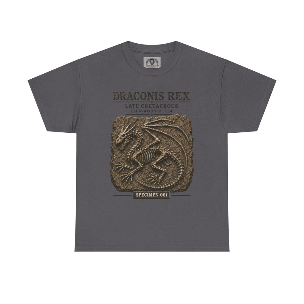 Draconis Rex Fossil T‑Shirt — Mythological Preservation Society Tee
