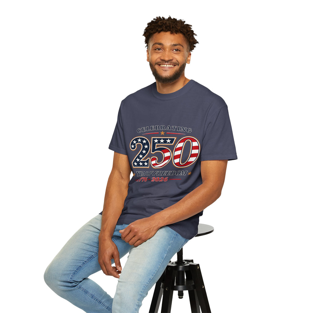 250 Years of Freedom 1776-2026 T-shirt | American Flag Patriotic Tee