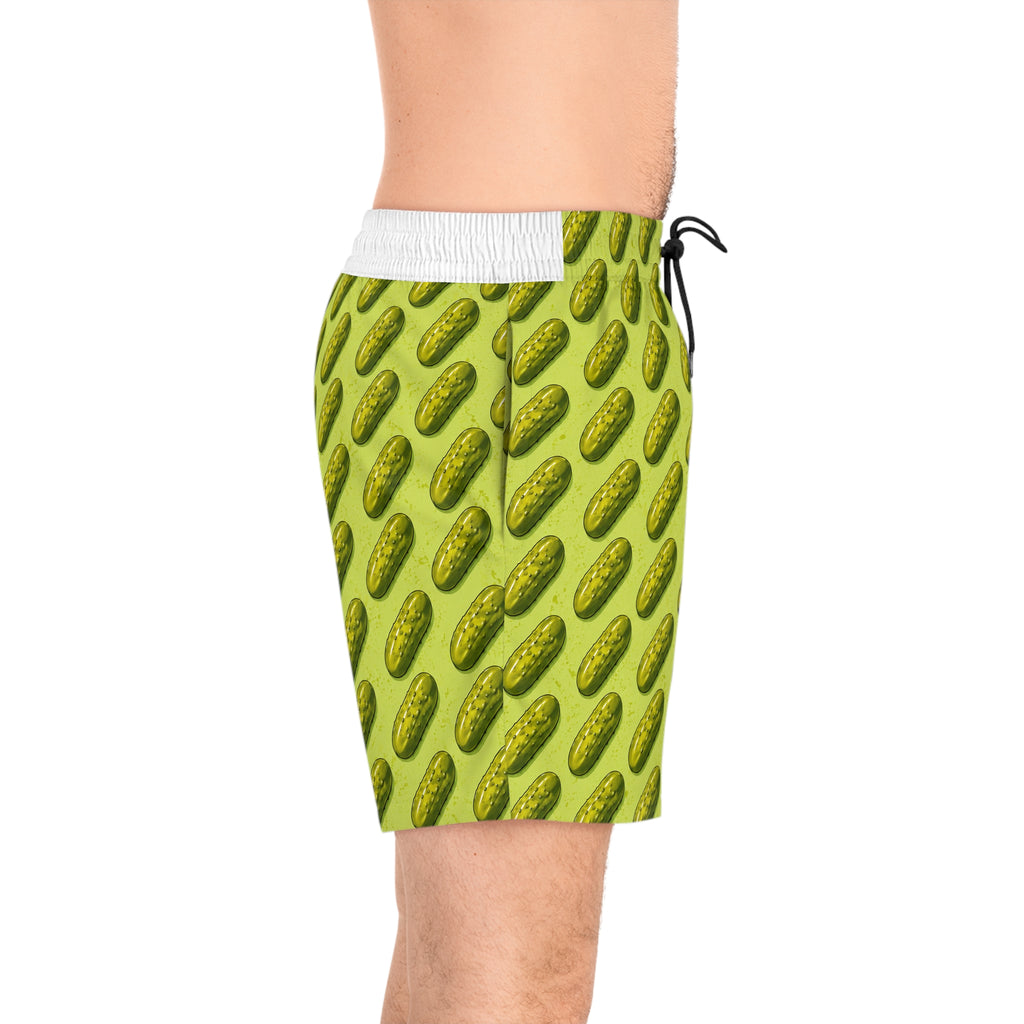 Pickle Pattern Swim Shorts | Pickle Print Beach Swimwear