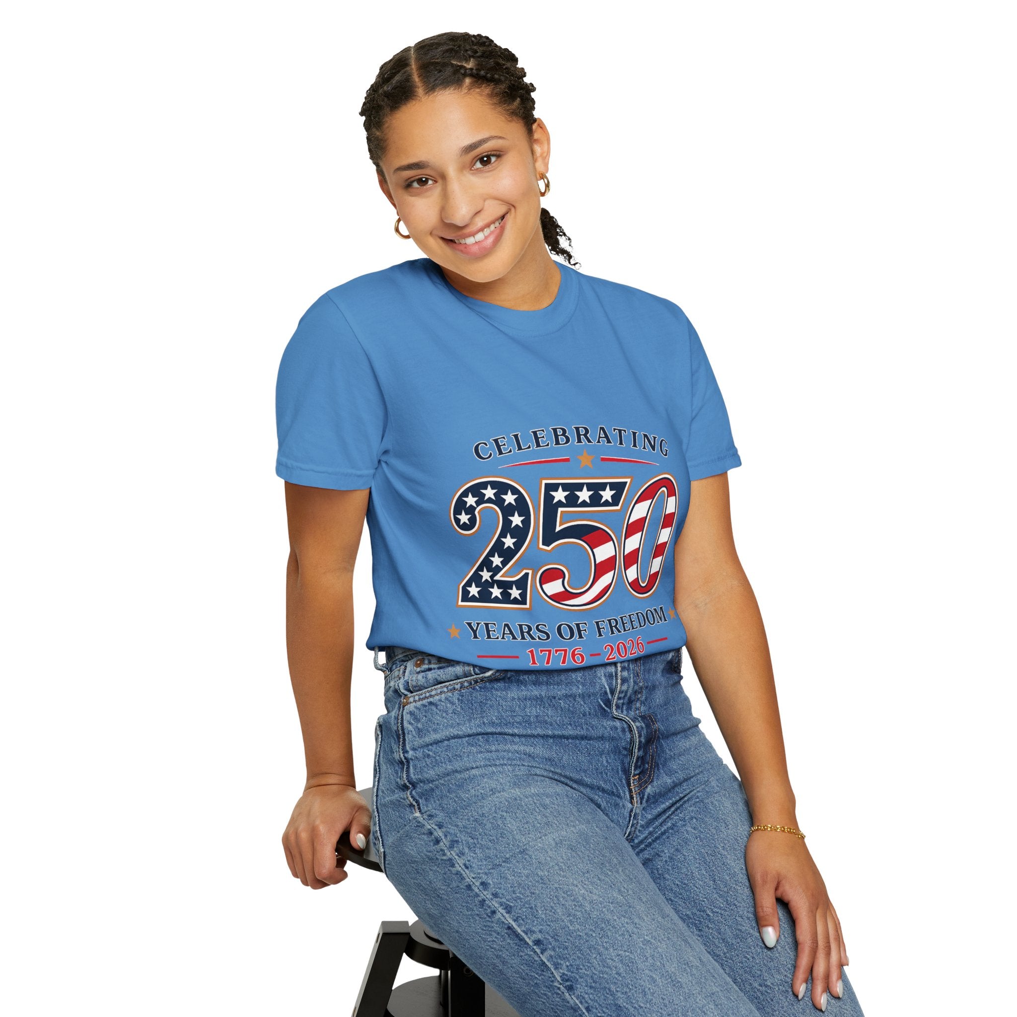 250 Years of Freedom 1776-2026 T-shirt | American Flag Patriotic Tee
