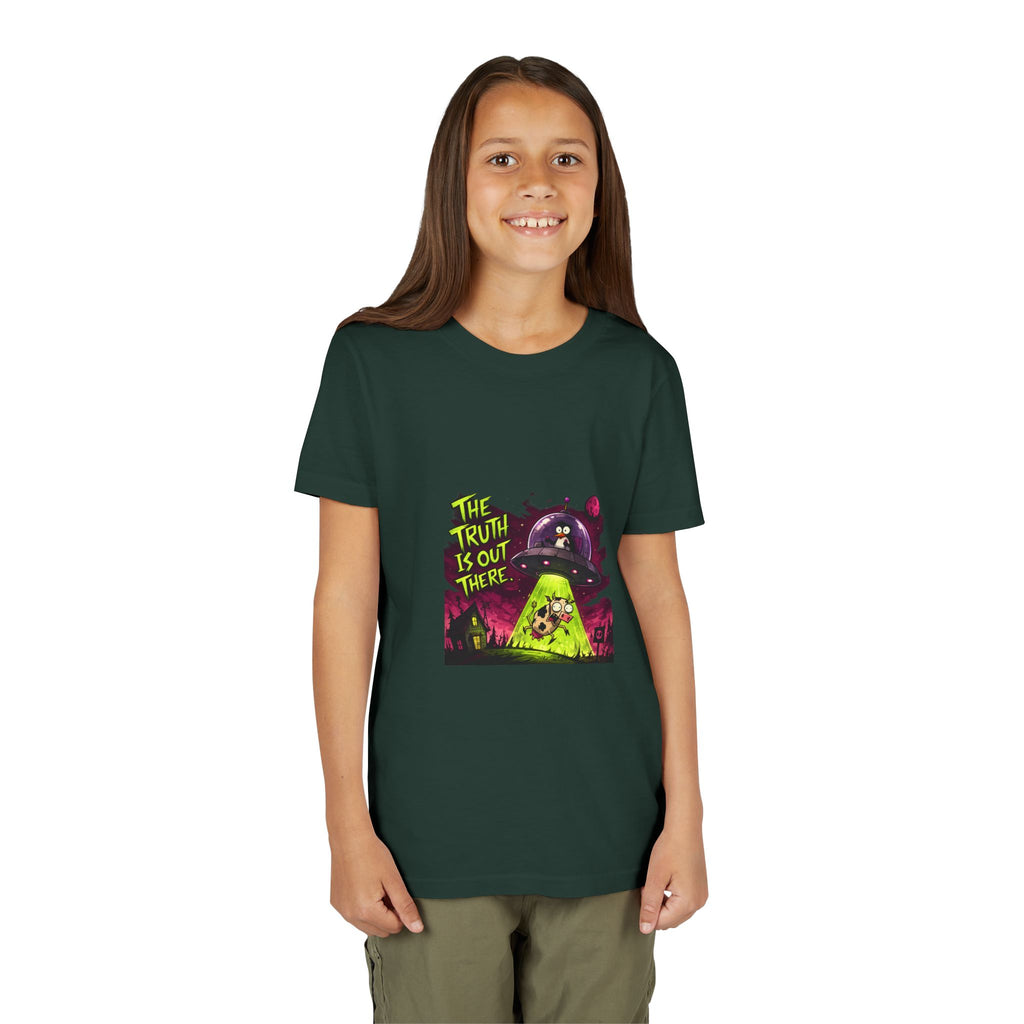 The Truth Is Out There Youth Tee | Alien UFO Graphic | Penguin | Cow