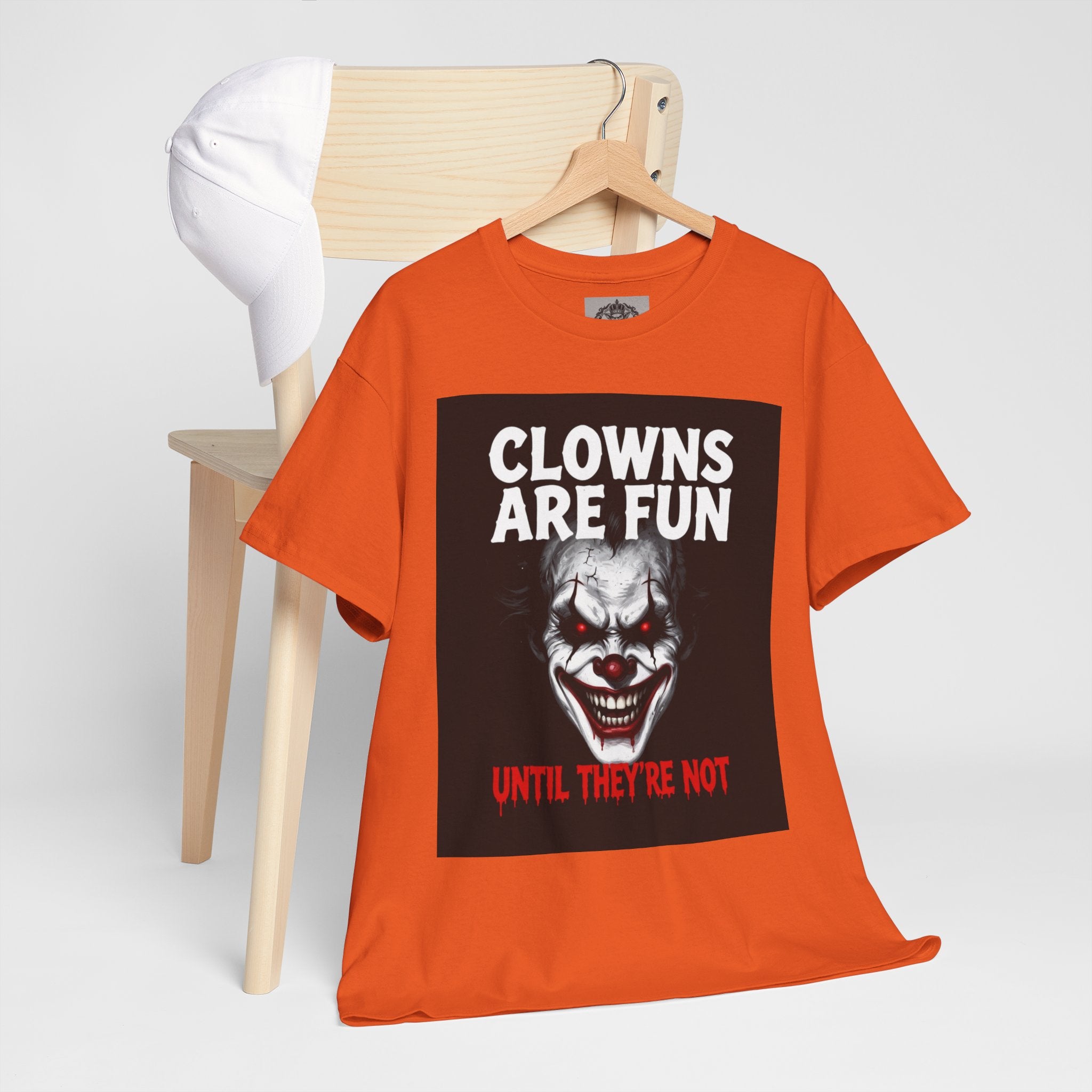 Creepy Clown T-Shirt — "Clowns Are Fun Until They're Not" Horror Tee