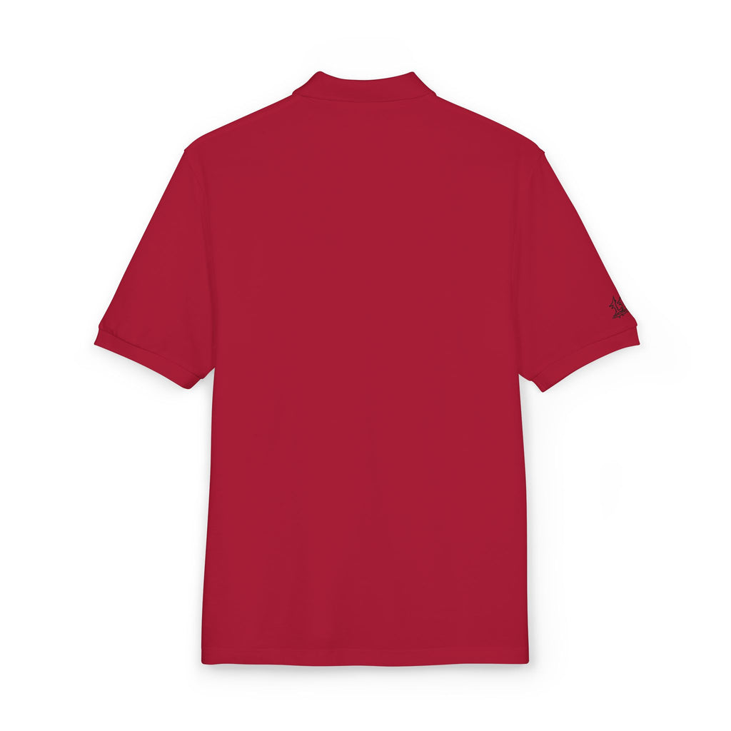 Embroidered Dragon Crest Polo Shirt — Men's Casual Golf & Workwear