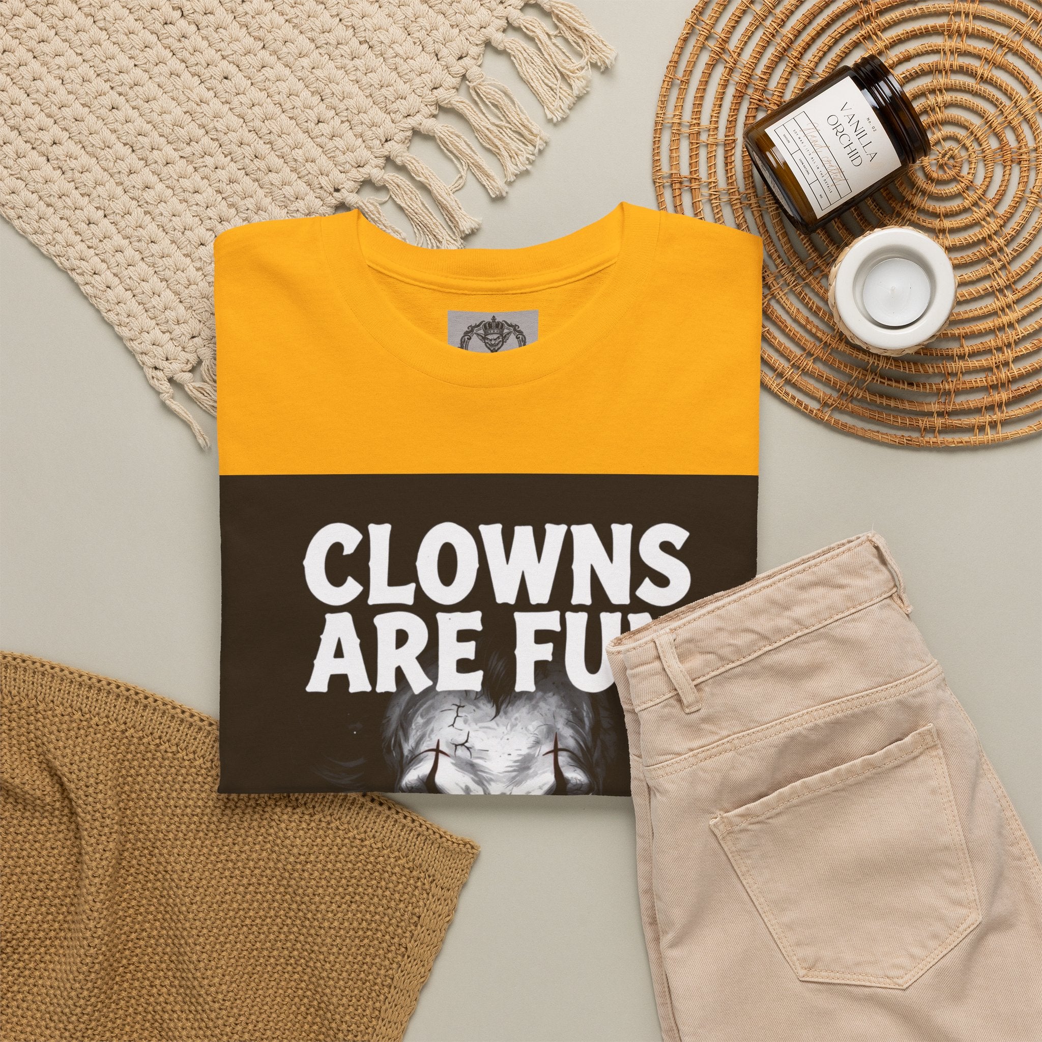 Creepy Clown T-Shirt — "Clowns Are Fun Until They're Not" Horror Tee