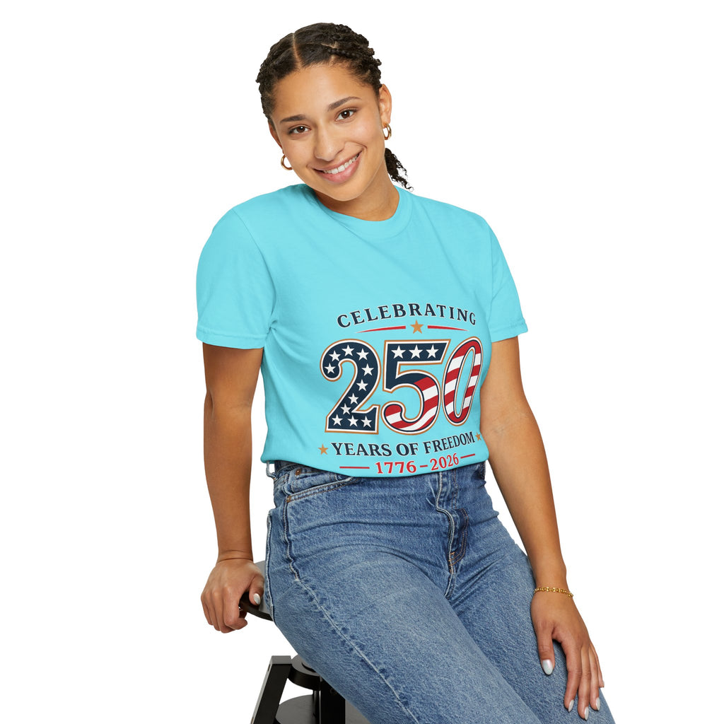 250 Years of Freedom 1776-2026 T-shirt | American Flag Patriotic Tee