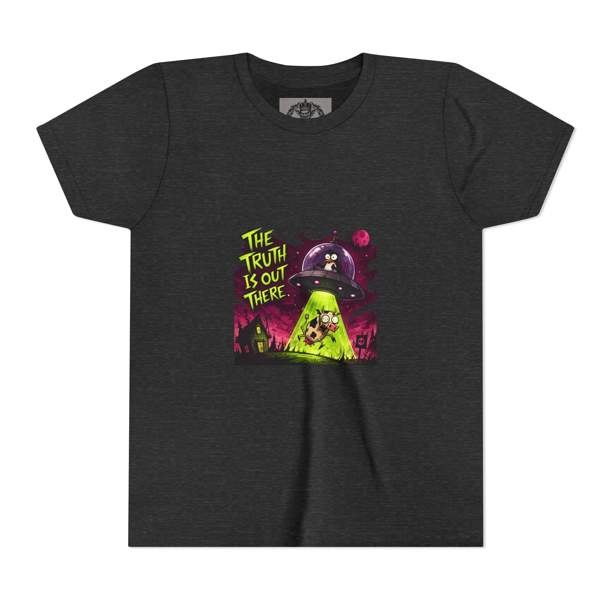 The Truth Is Out There Youth Tee | Alien UFO Graphic | Penguin | Cow