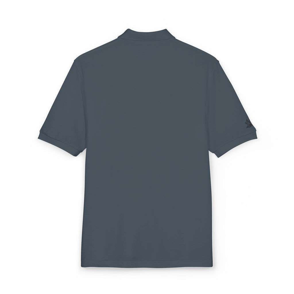Embroidered Dragon Crest Polo Shirt — Men's Casual Golf & Workwear