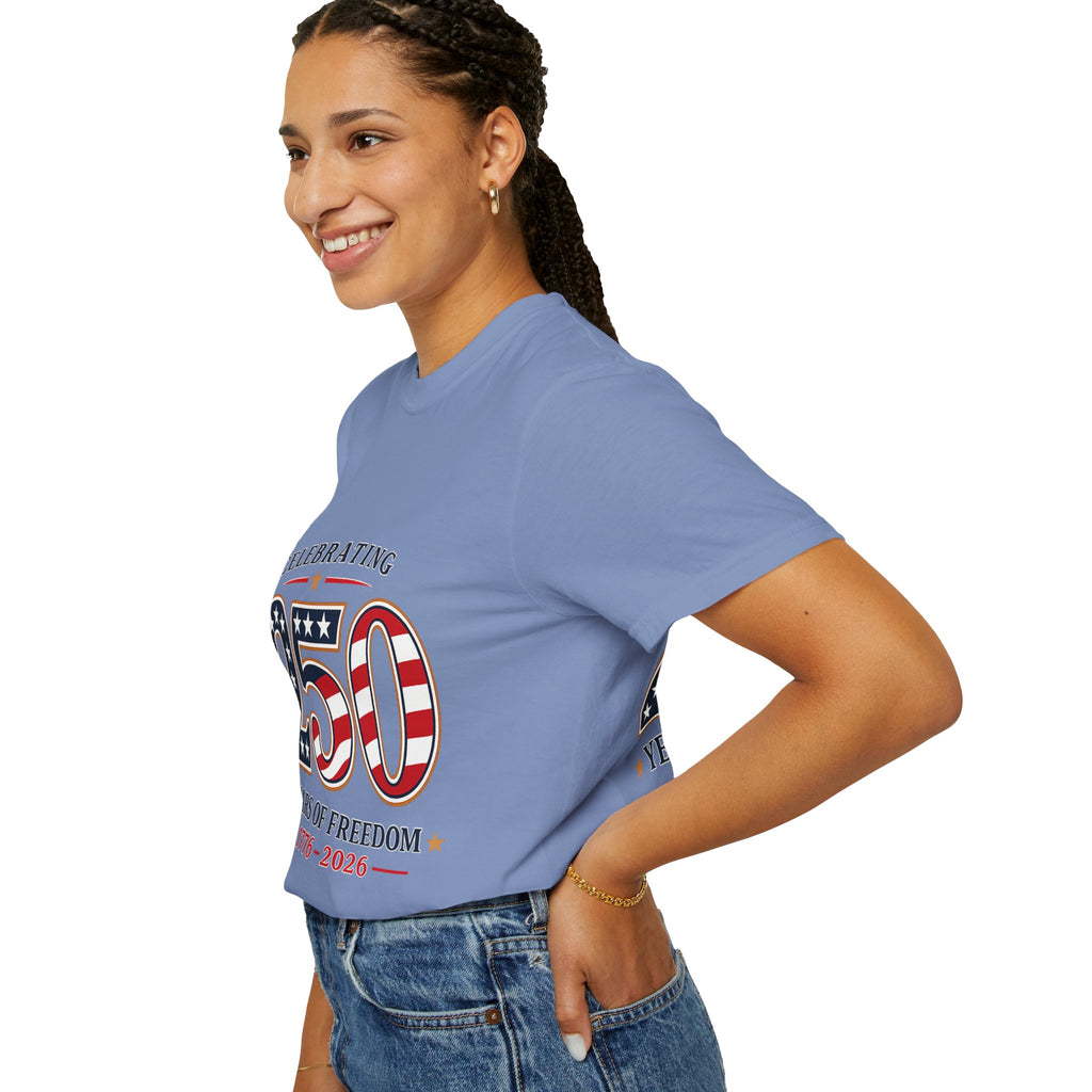 250 Years of Freedom 1776-2026 T-shirt | American Flag Patriotic Tee