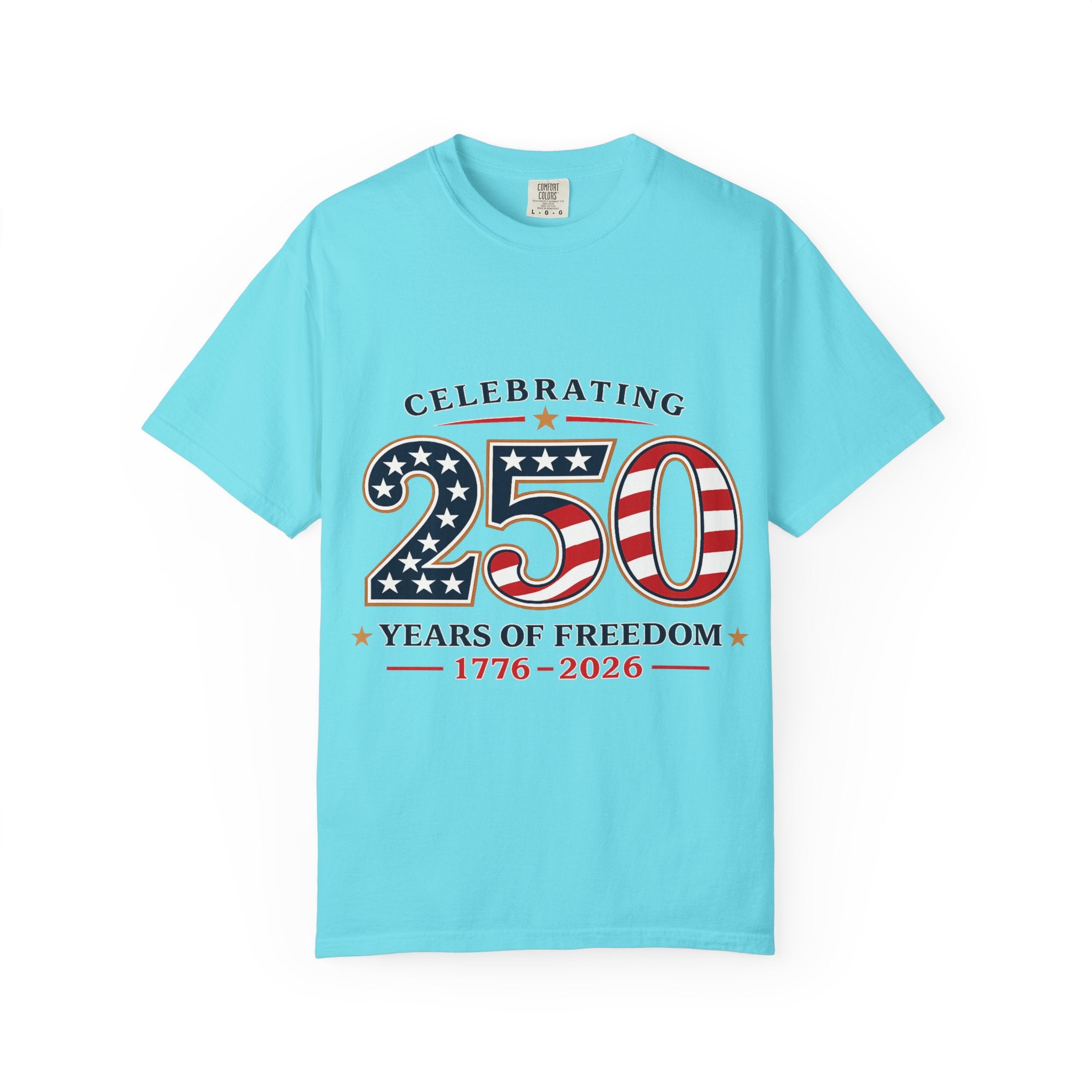 250 Years of Freedom 1776-2026 T-shirt | American Flag Patriotic Tee