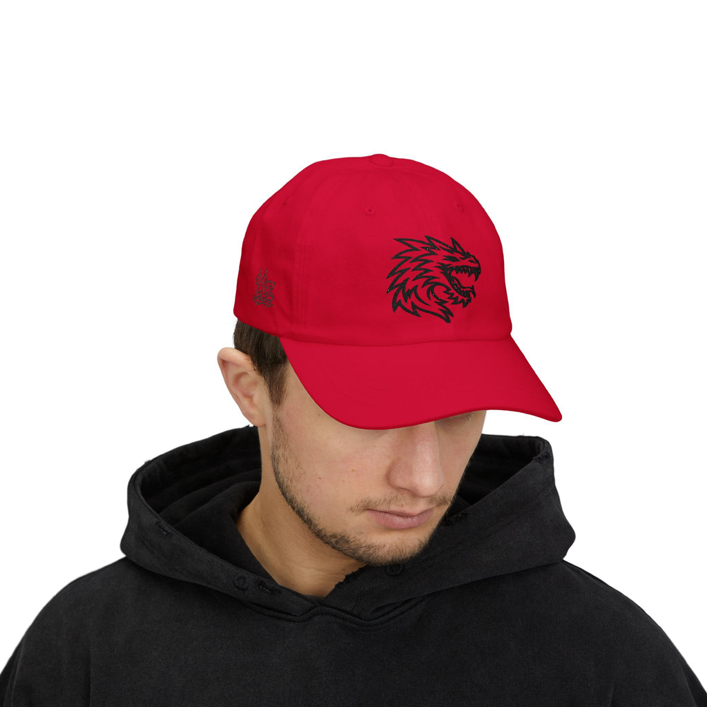 Dragon Head Dad Cap — Embroidered Streetwear Baseball Hat